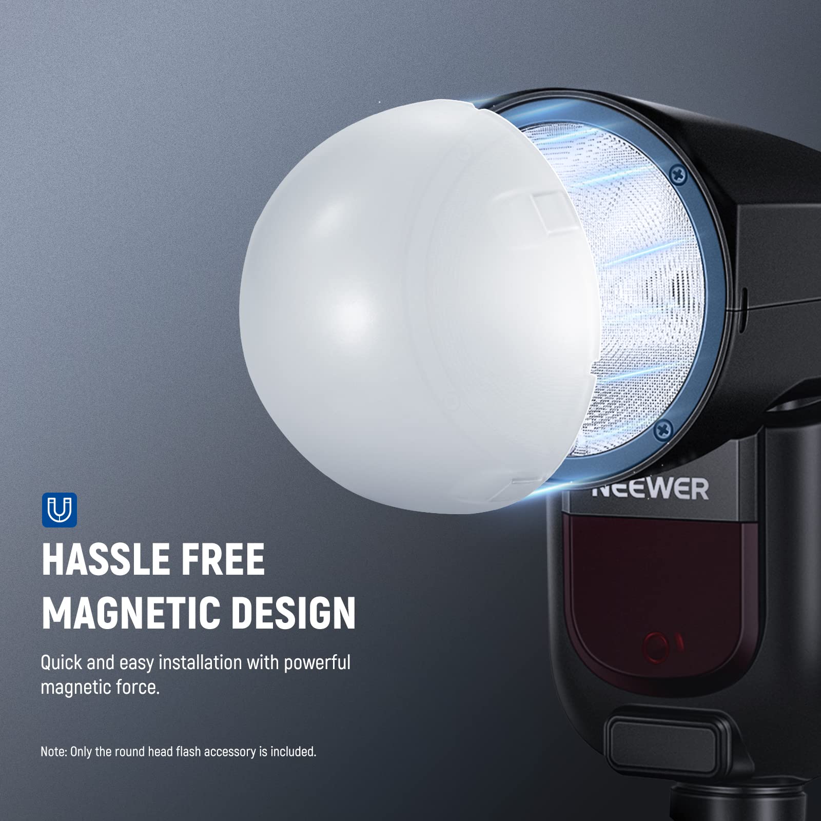Foto 4 pulgar | Difusor De Cúpula Magnética Neewer Para Z2 Z1 Speedlite Flash - Venta Internacional.
