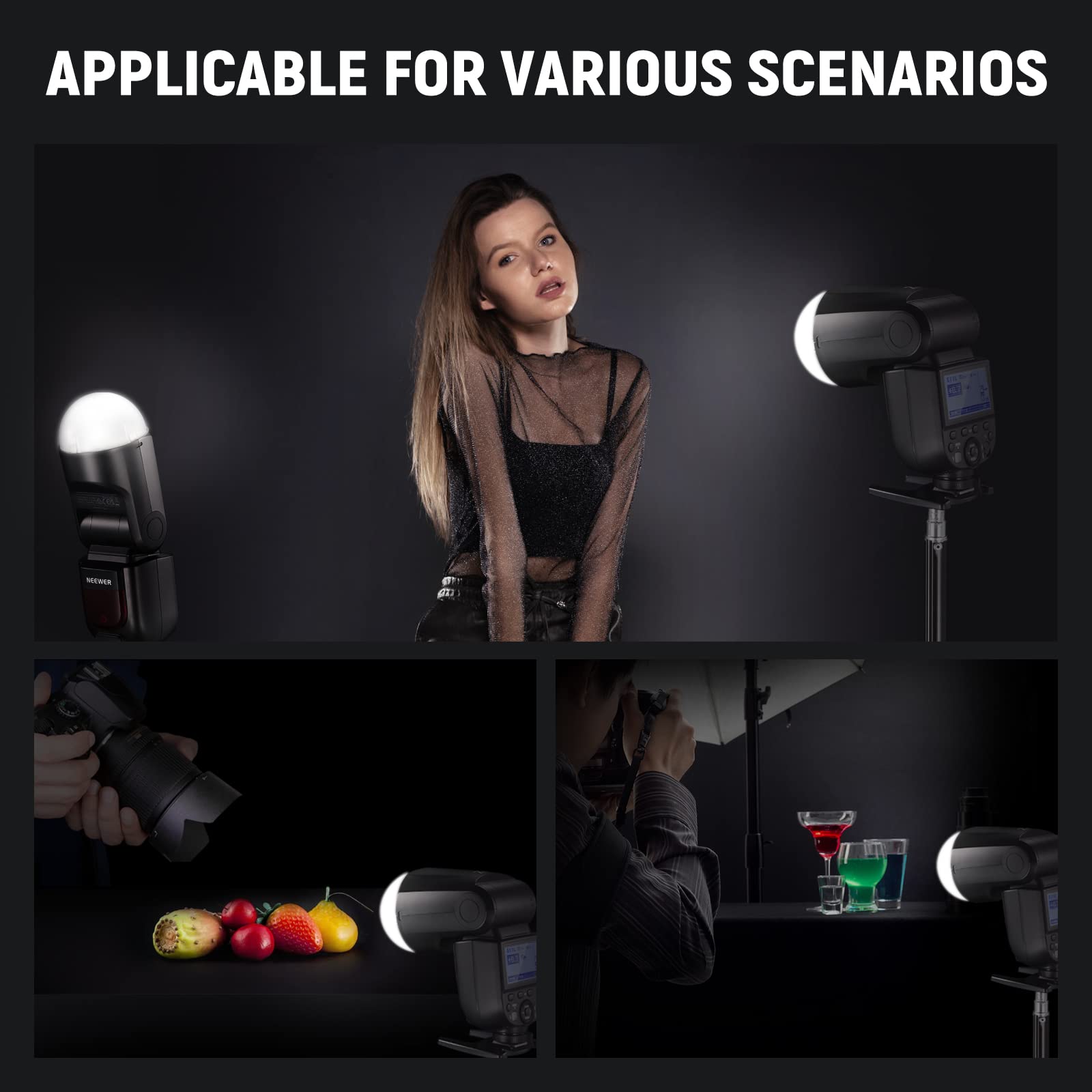 Foto 8 pulgar | Difusor De Cúpula Magnética Neewer Para Z2 Z1 Speedlite Flash - Venta Internacional.