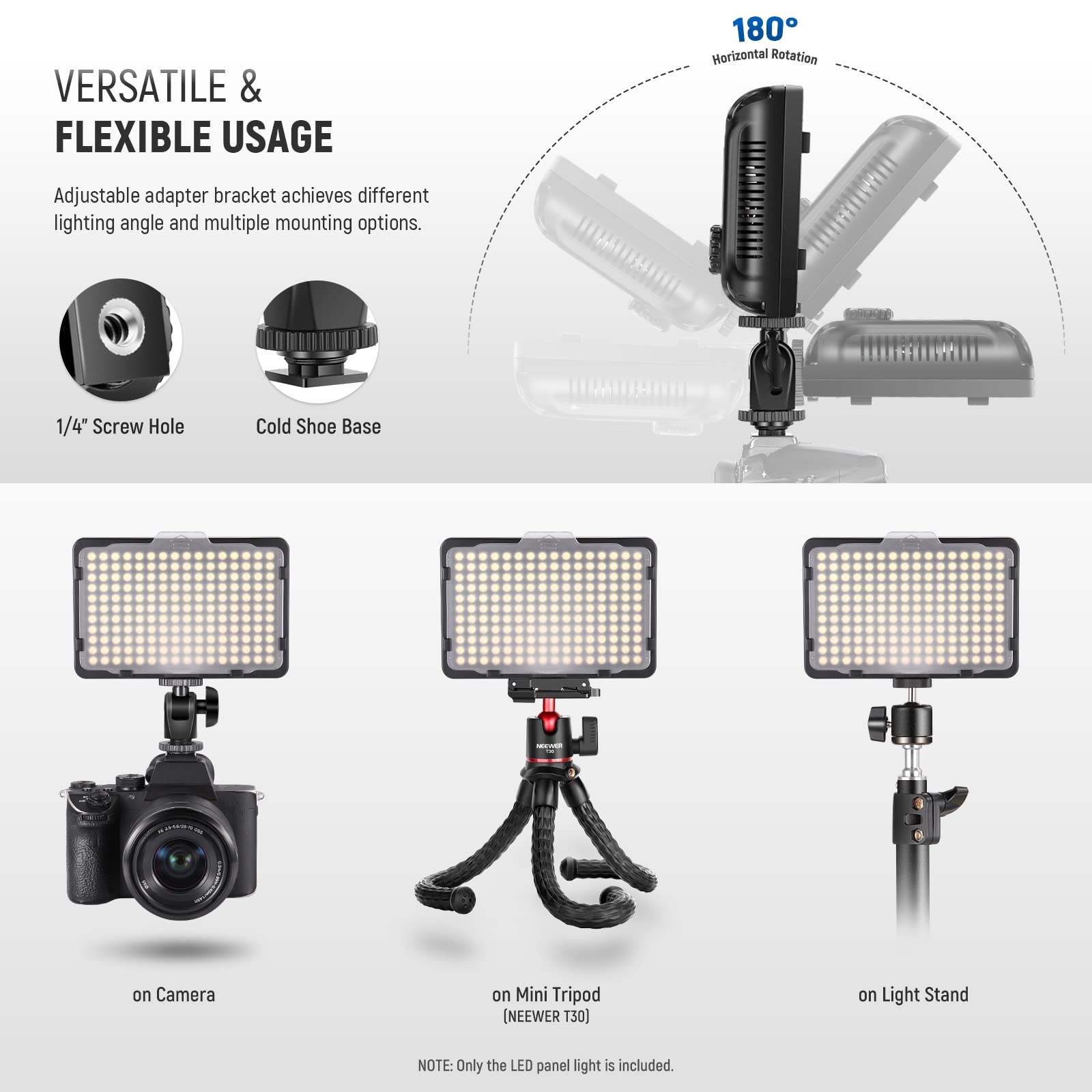 Foto 4 | Luz Led De Vídeo Neewer 176 Regulable Con 2 Baterías De 2600 Mah - Venta Internacional.