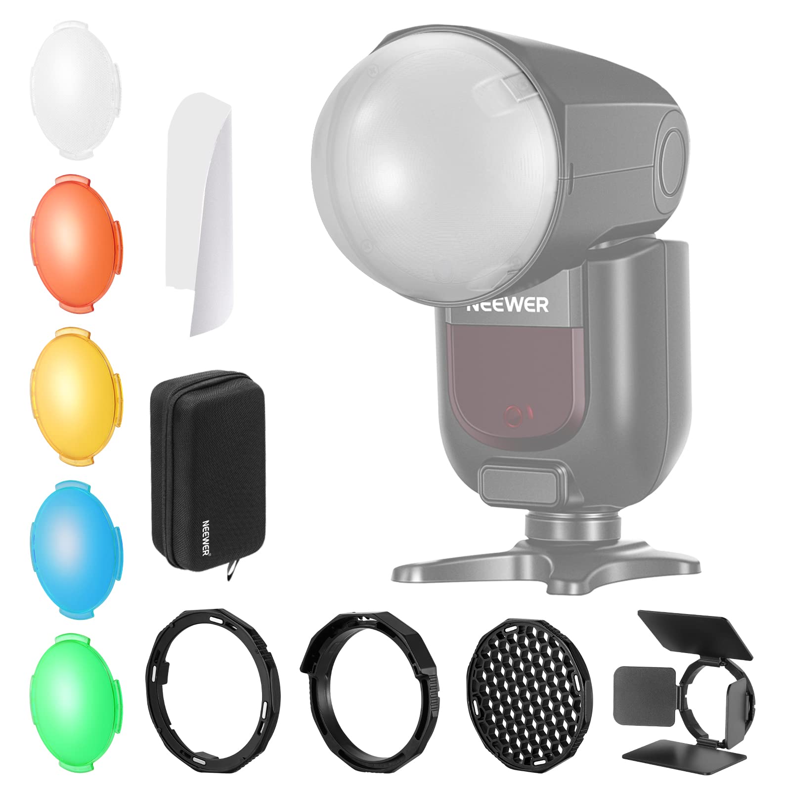 Kit De Accesorios Flash Neewer Round Head Para Z2 Z1 Speedlite - Venta Internacional.