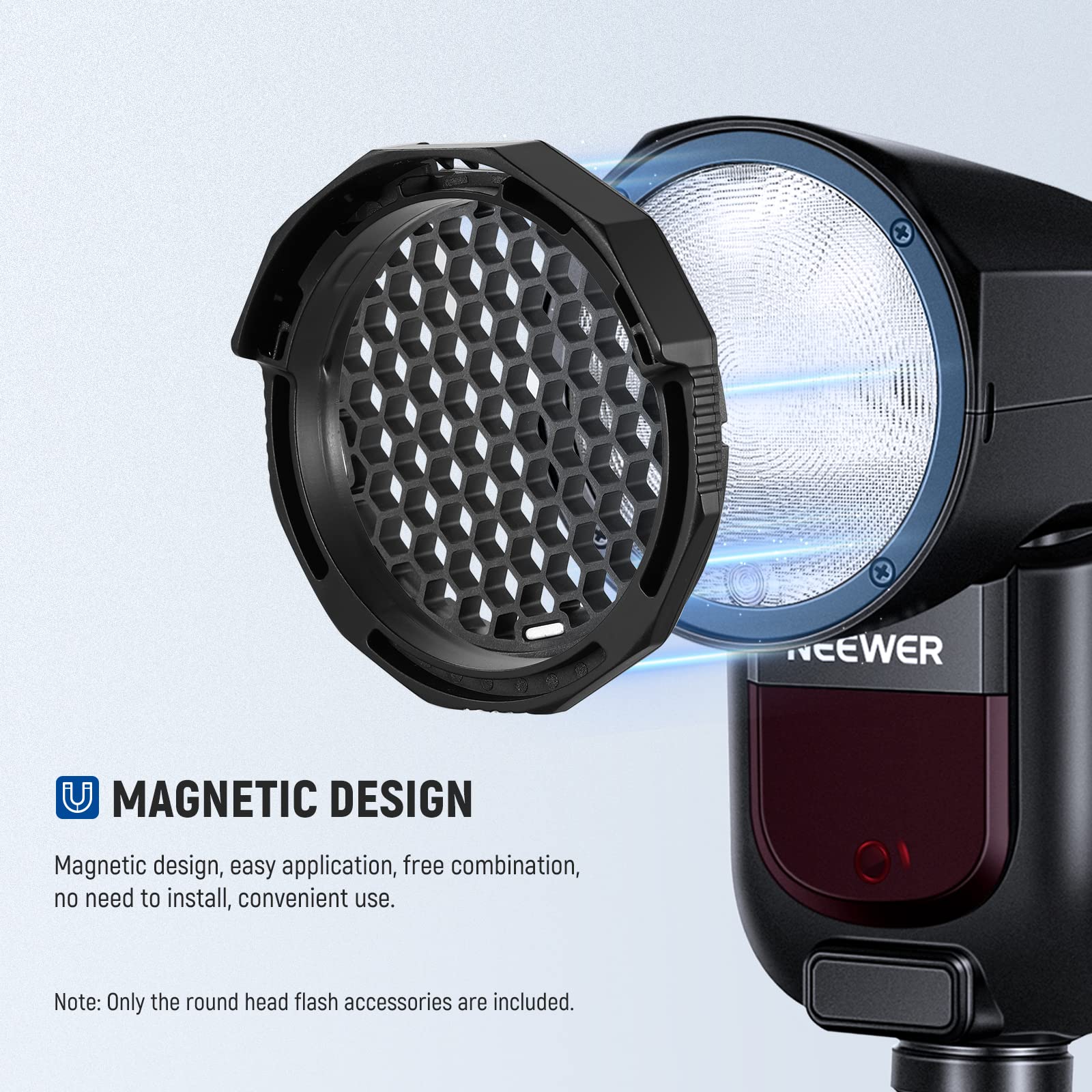 Foto 2 | Kit De Accesorios Flash Neewer Round Head Para Z2 Z1 Speedlite - Venta Internacional.