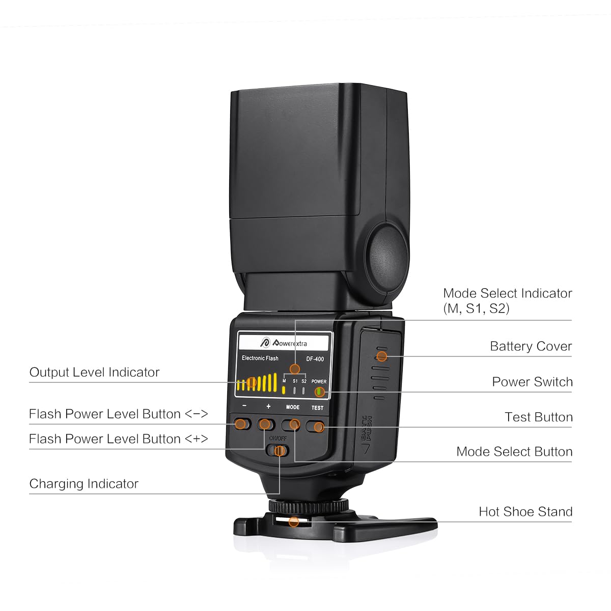 Foto 6 | Flash De Cámara Speedlite Powerextra Df-400 Para Canon Nikon - Venta Internacional.