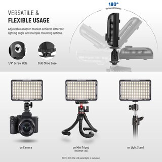 Foto 4 | Luz Led De Vídeo Neewer 176 Regulable Con Batería Para Cámara - Venta Internacional.