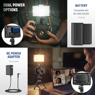 Foto 5 | Luz Led De Vídeo Neewer 176 Regulable Con Batería Para Cámara - Venta Internacional.
