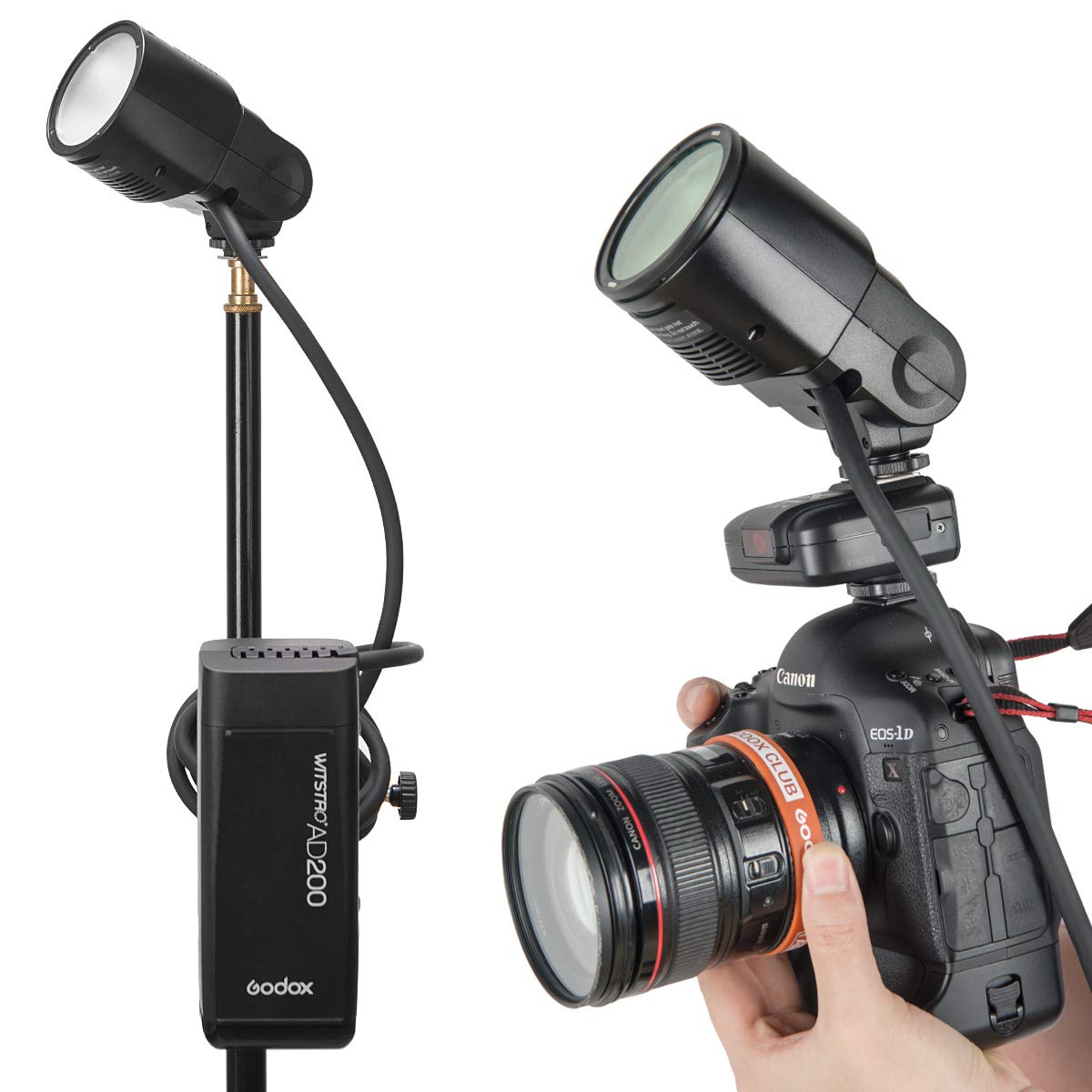 Foto 5 pulgar | Cabezal De Extensión De Flash Godox Ec200 Ad200 Con Cable De 2 M Para Ad200 - Venta Internacional.