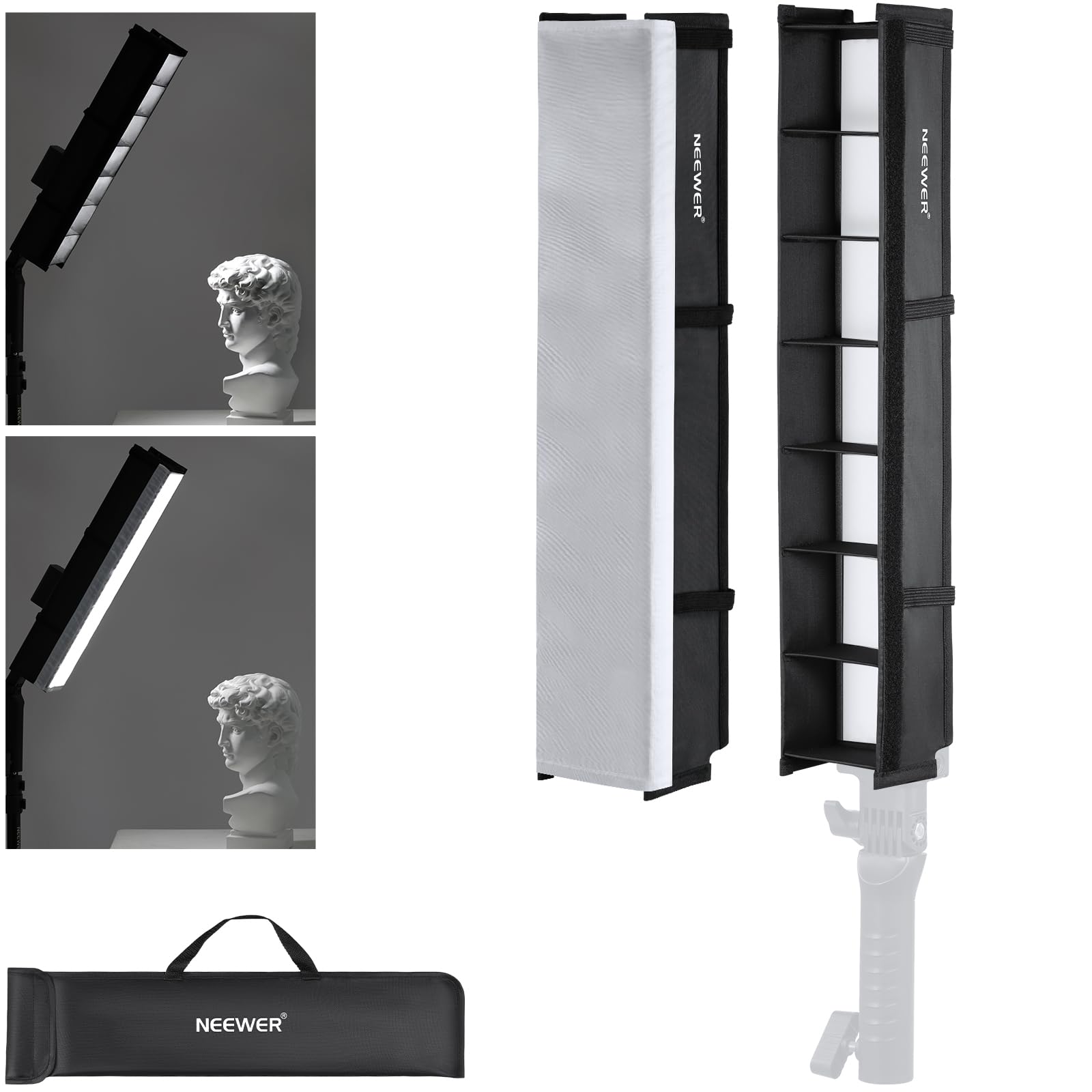 Foto 2 pulgar | Difusor Softbox Grid Strip Para Lámpara Led Neewer Bh20b - Venta Internacional.