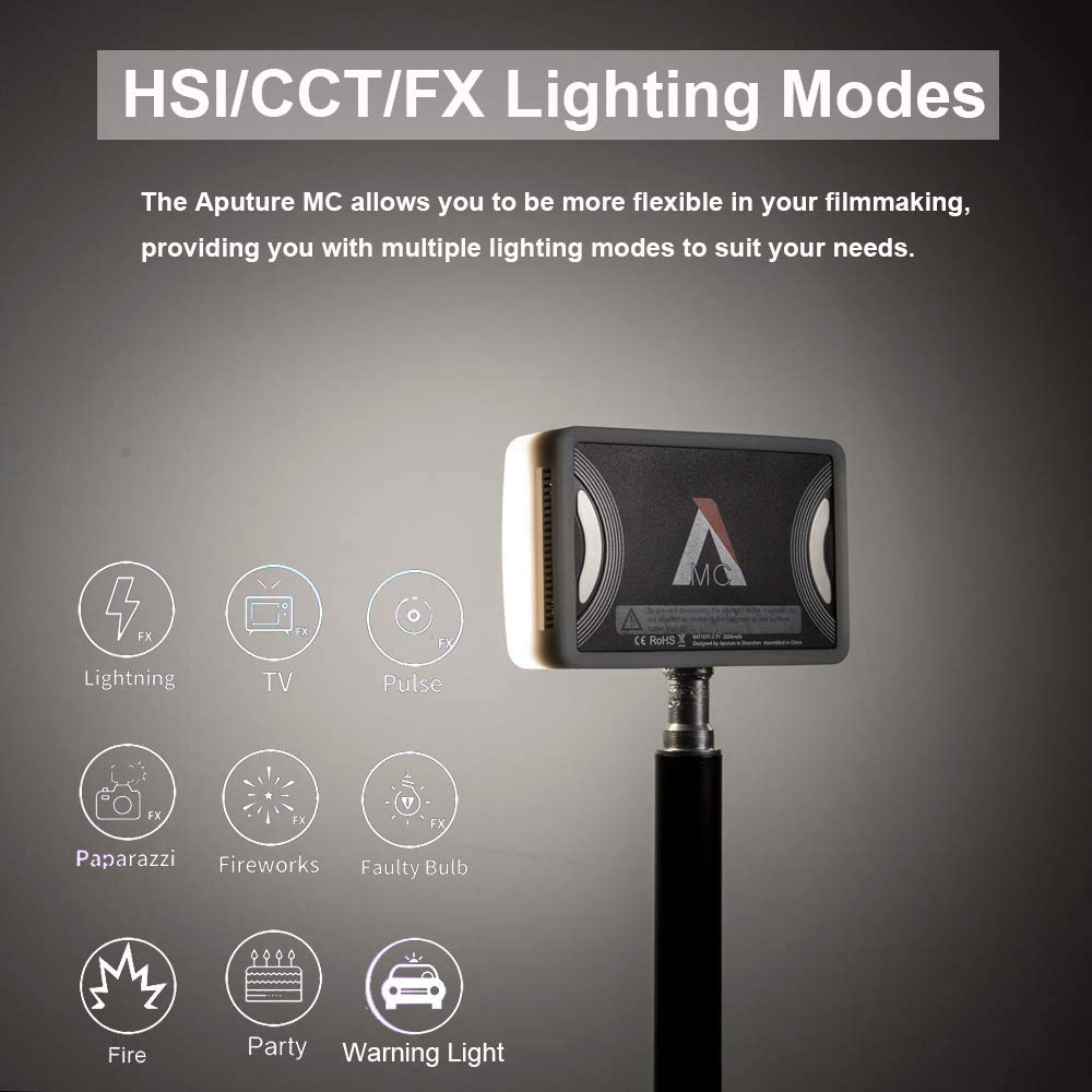 Foto 5 pulgar | Luz De Vídeo En Cámara Aputure Amaran Al-mc Rgbww Cri 96+ - Venta Internacional.