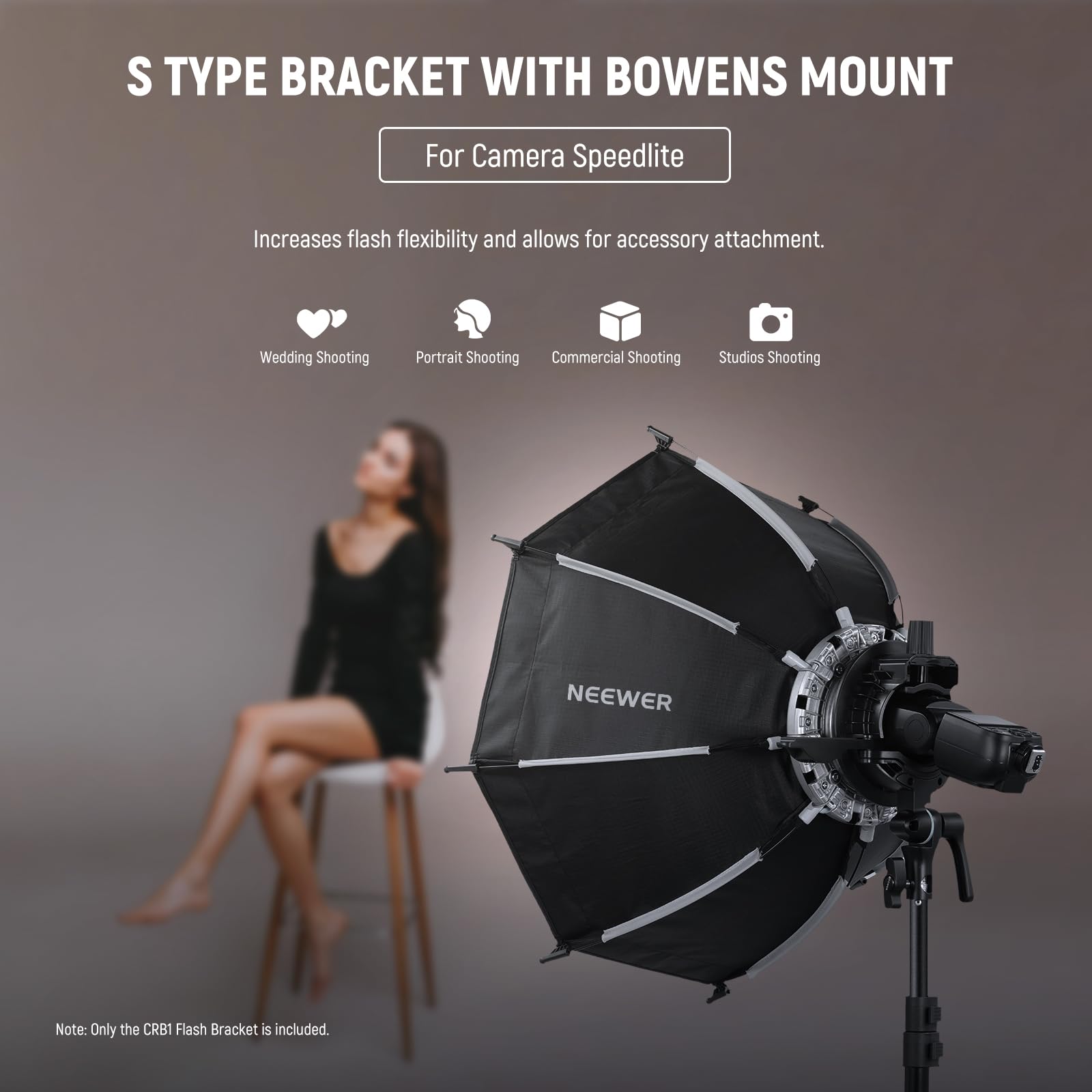 Foto 2 | Soporte Neewer Tipo S Con Soporte Bowens Para Flash - Venta Internacional.