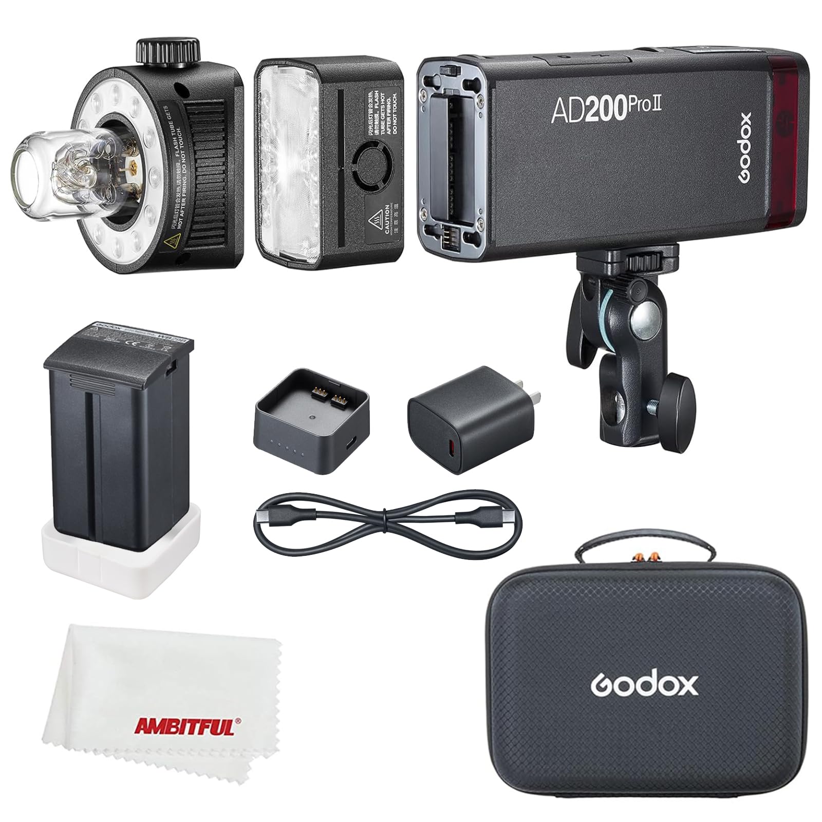 Flash Strobe Godox Ad200 Pro Ii Ad200 Pro Ii 200 W 1/512 ~ 1/1 - Venta Internacional.
