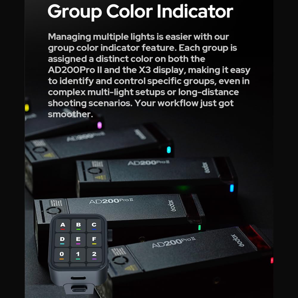 Foto 7 | Flash Strobe Godox Ad200 Pro Ii Ad200 Pro Ii 200 W 1/512 ~ 1/1 - Venta Internacional.