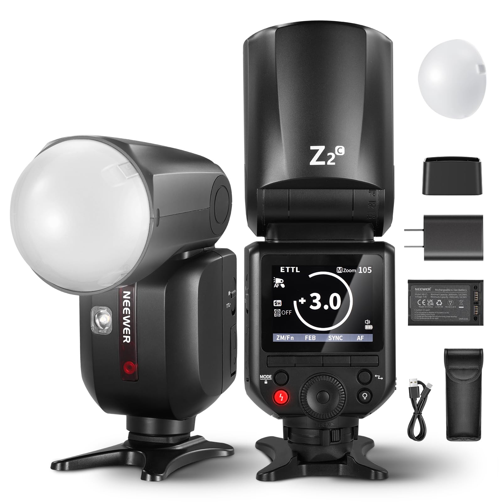 Foto 2 pulgar | Flash Speedlite Neewer Z2-c 2.4g Ttl Para Canon Con Difusor - Venta Internacional.