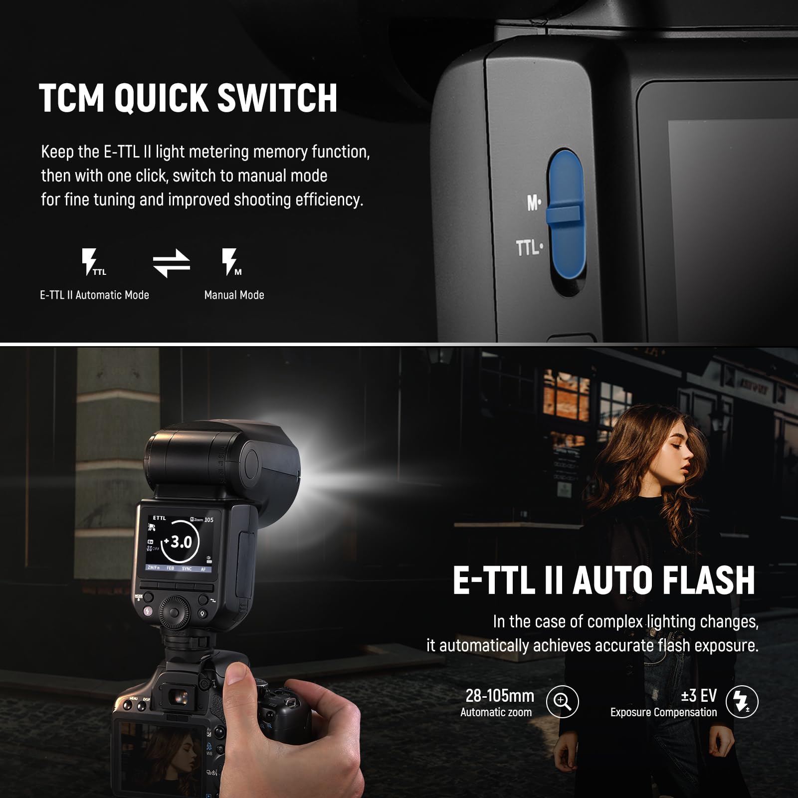 Foto 5 pulgar | Flash Speedlite Neewer Z2-c 2.4g Ttl Para Canon Con Difusor - Venta Internacional.