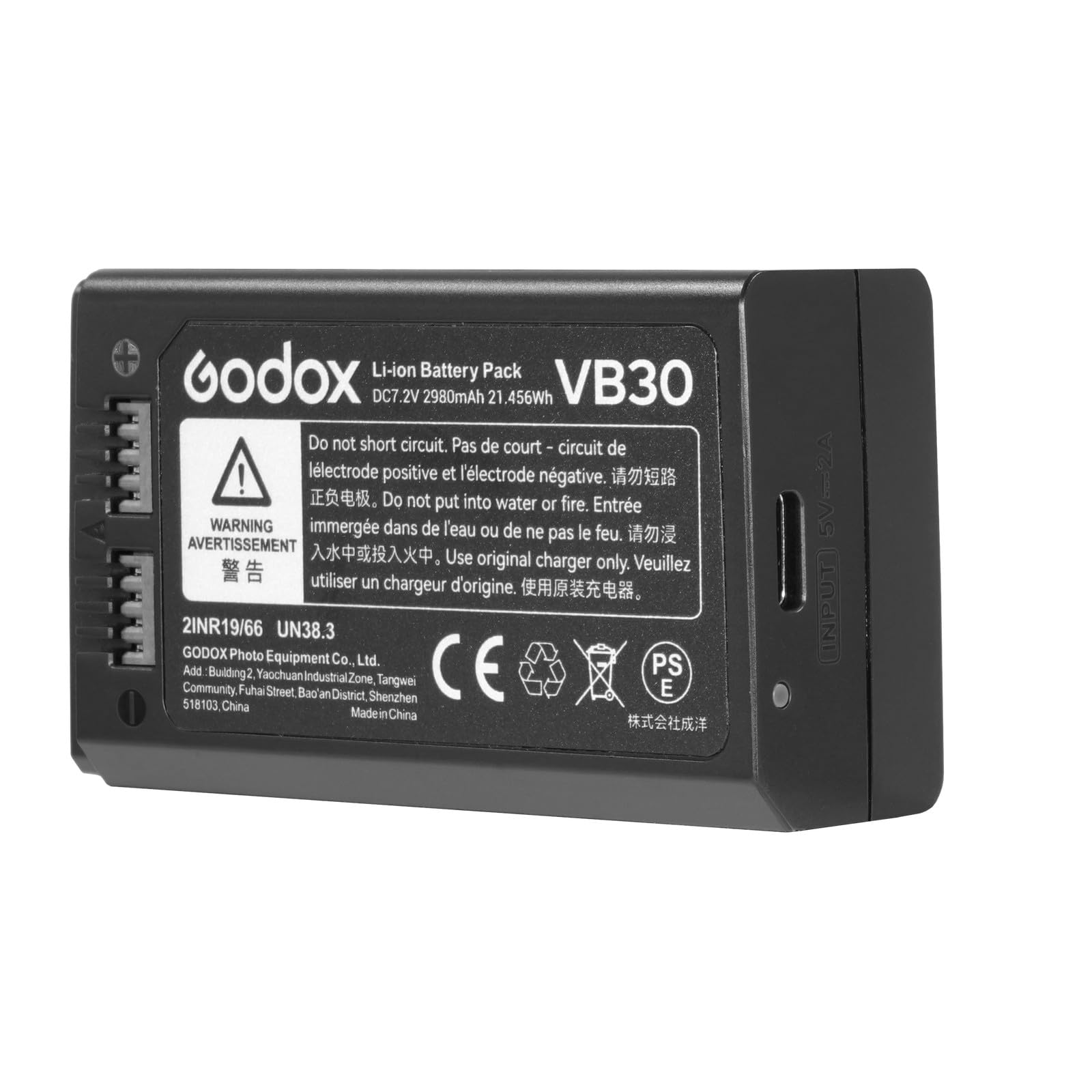 Paquete De Baterías Godox V1 Pro Vb30 7.2v 2980mah Litio - Venta Internacional. $1,670