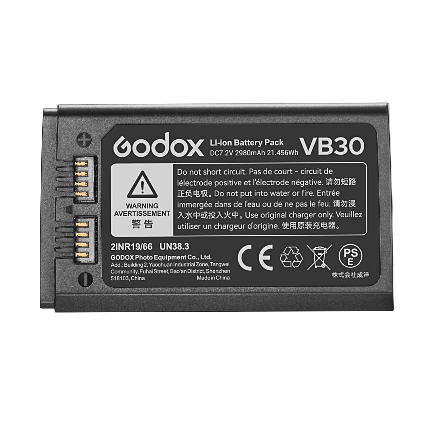 Foto 6 pulgar | Paquete De Baterías Godox V1 Pro Vb30 7.2v 2980mah Litio - Venta Internacional.