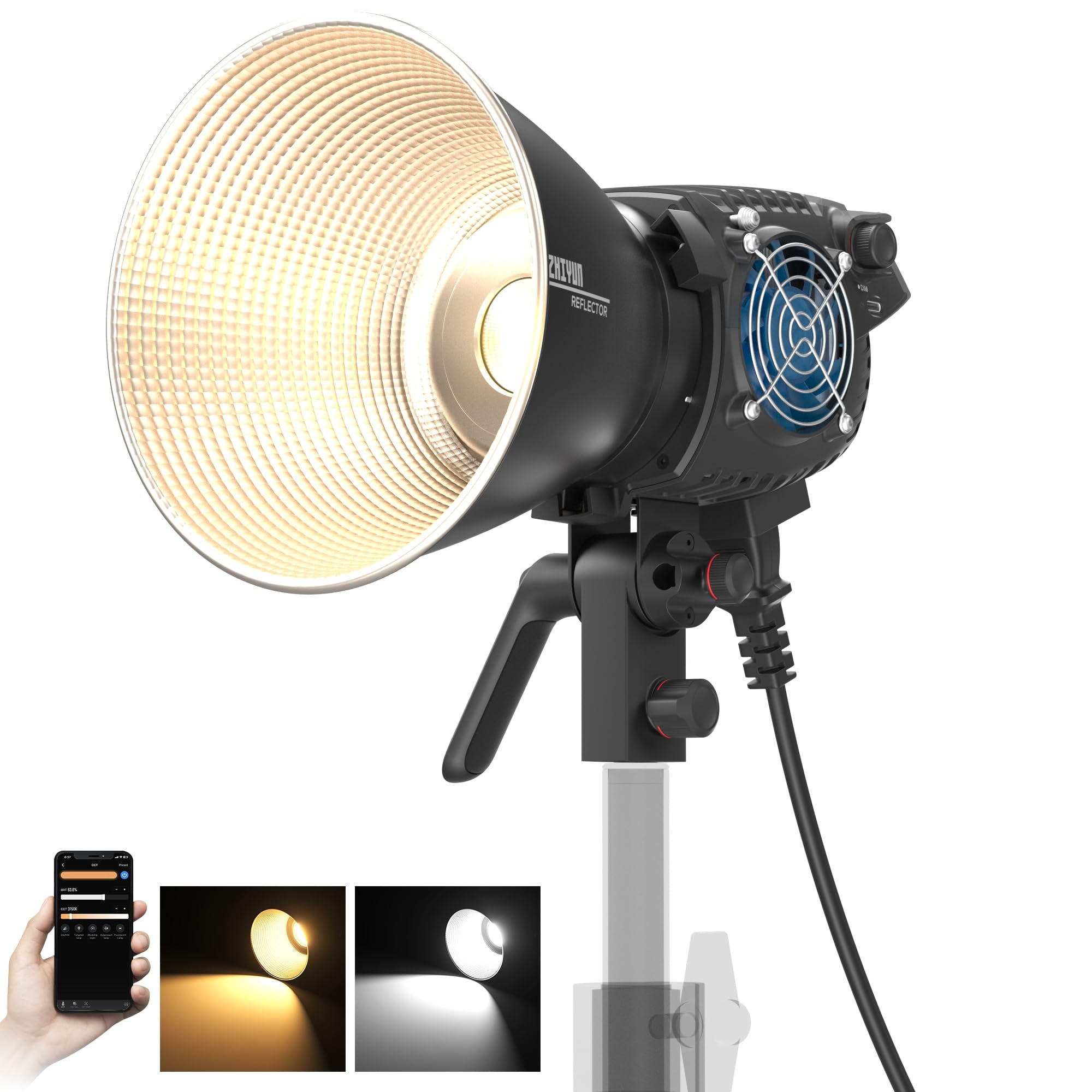 Lámpara De Vídeo Zhiyun Molus B100 100w Cob Led 2700k-6500k - Venta Internacional.