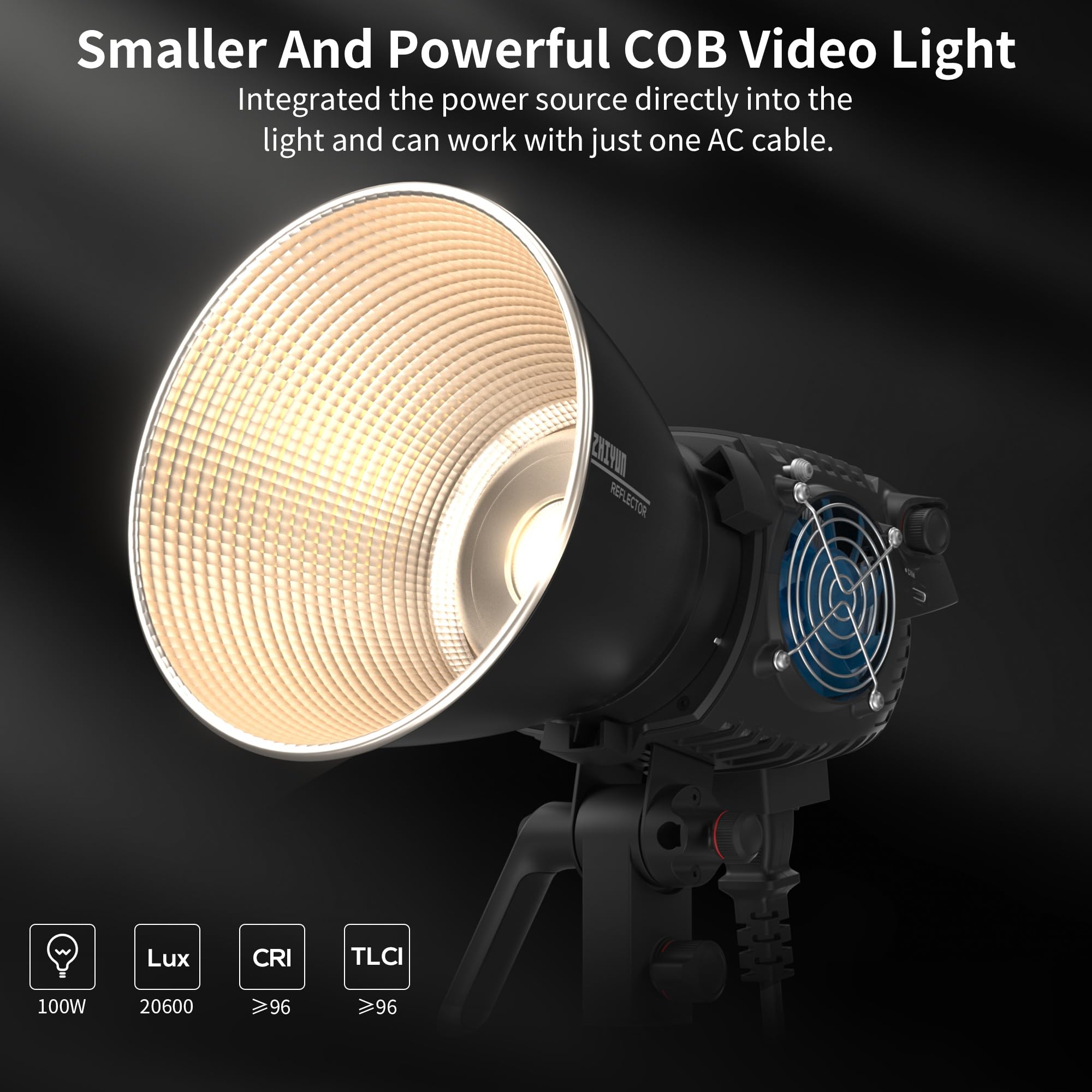 Foto 3 pulgar | Lámpara De Vídeo Zhiyun Molus B100 100w Cob Led 2700k-6500k - Venta Internacional.