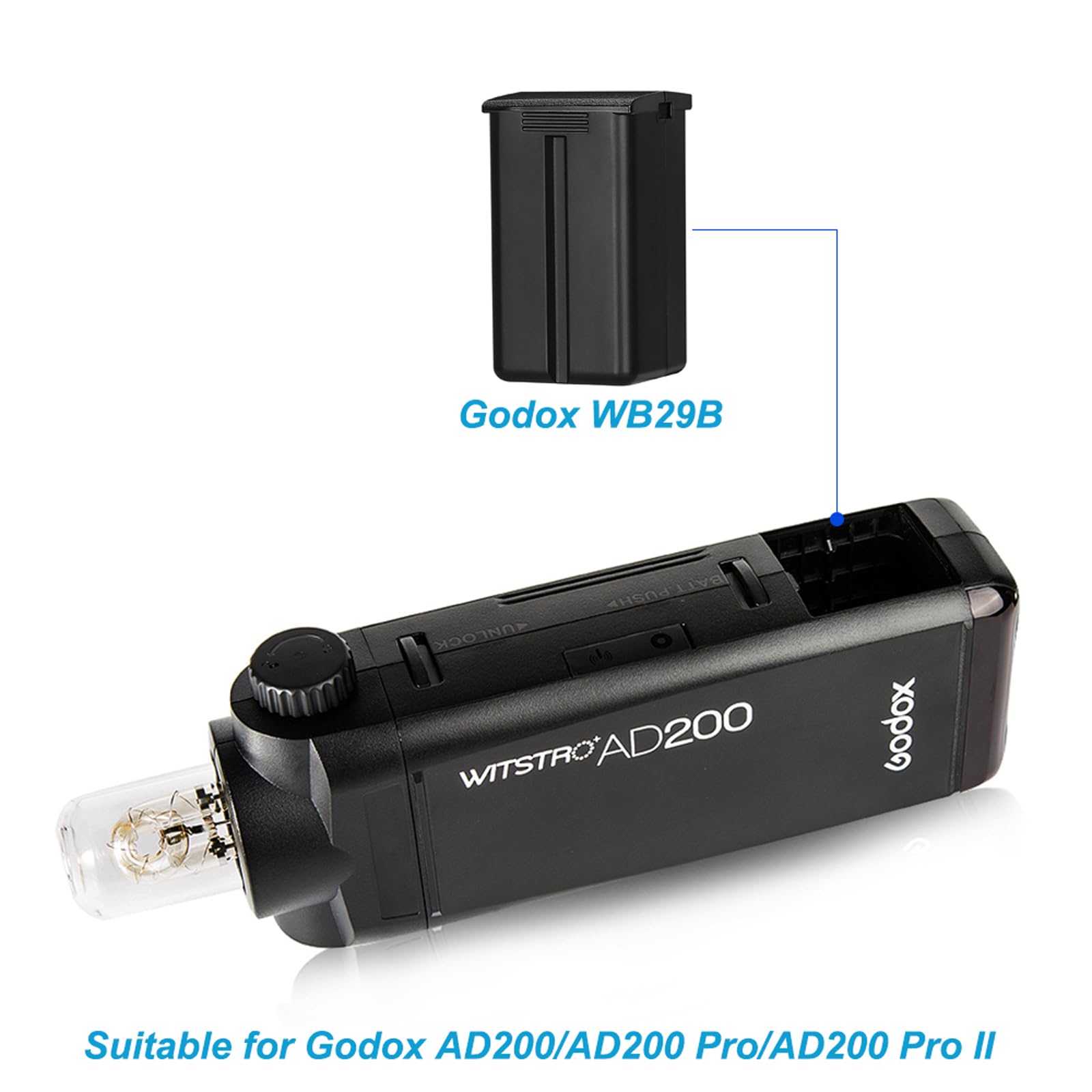 Foto 4 pulgar | Batería De Litio De Repuesto Godox Wb29b Wb29a Para Ad200 Pro - Venta Internacional.