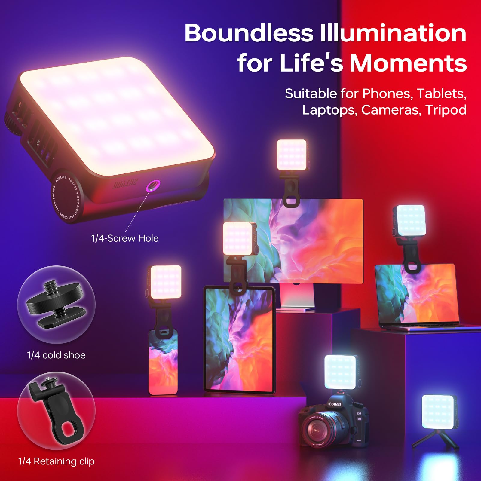 Foto 3 pulgar | Lámpara De Vídeo Zhiyun Cinepeer Cm15 15 W Rgb 2500k-10000k Con Batería - Venta Internacional.