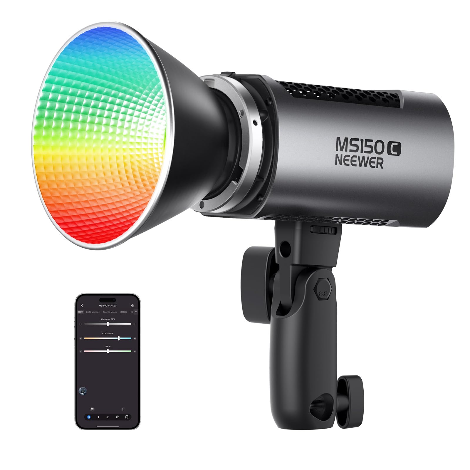 Foto 2 pulgar | Lámpara Led De Vídeo Neewer Ms150c Rgbww De 150 W Con Control 2700k-6500k - Venta Internacional.