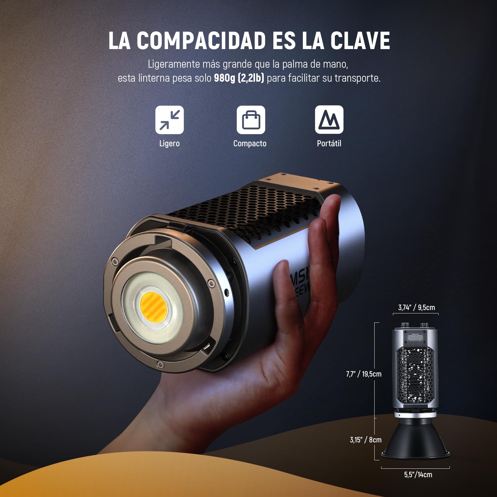 Foto 4 pulgar | Lámpara Led De Vídeo Neewer Ms150b, 130 W, Bicolor, Con Control De Aplicaciones - Venta Internacional.