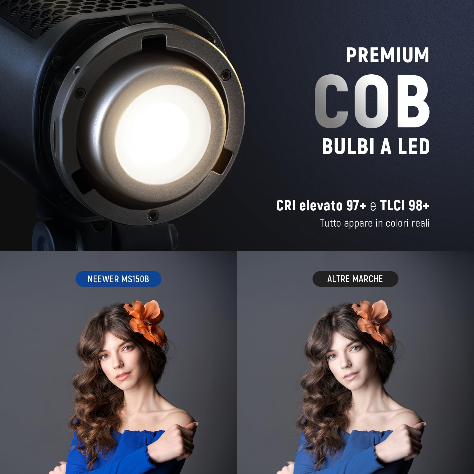 Foto 5 pulgar | Lámpara Led De Vídeo Neewer Ms150b, 130 W, Bicolor, Con Control De Aplicaciones - Venta Internacional.