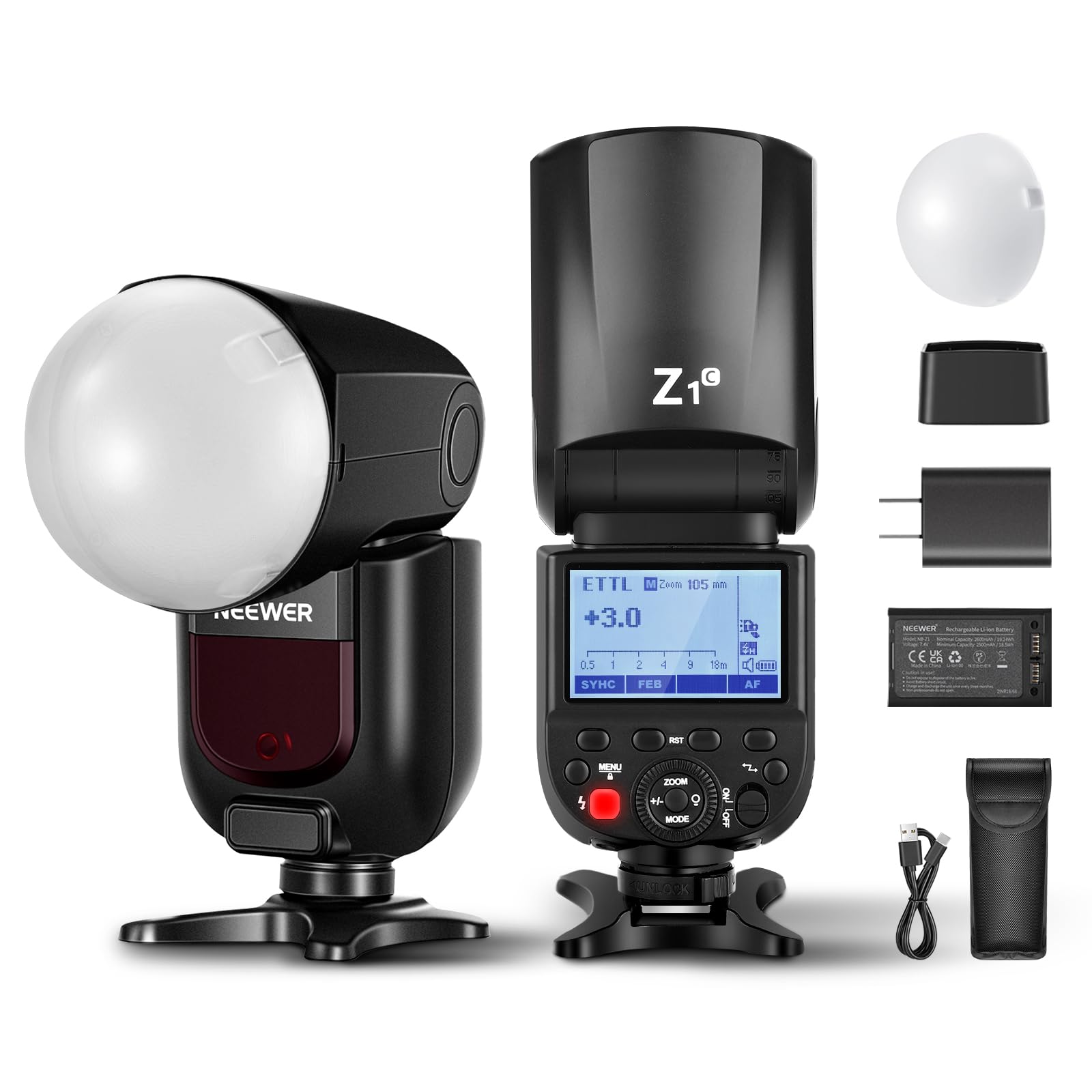 Cabezal Redondo Flash Speedlite Neewer Z1-c Ttl Para Canon - Venta Internacional.