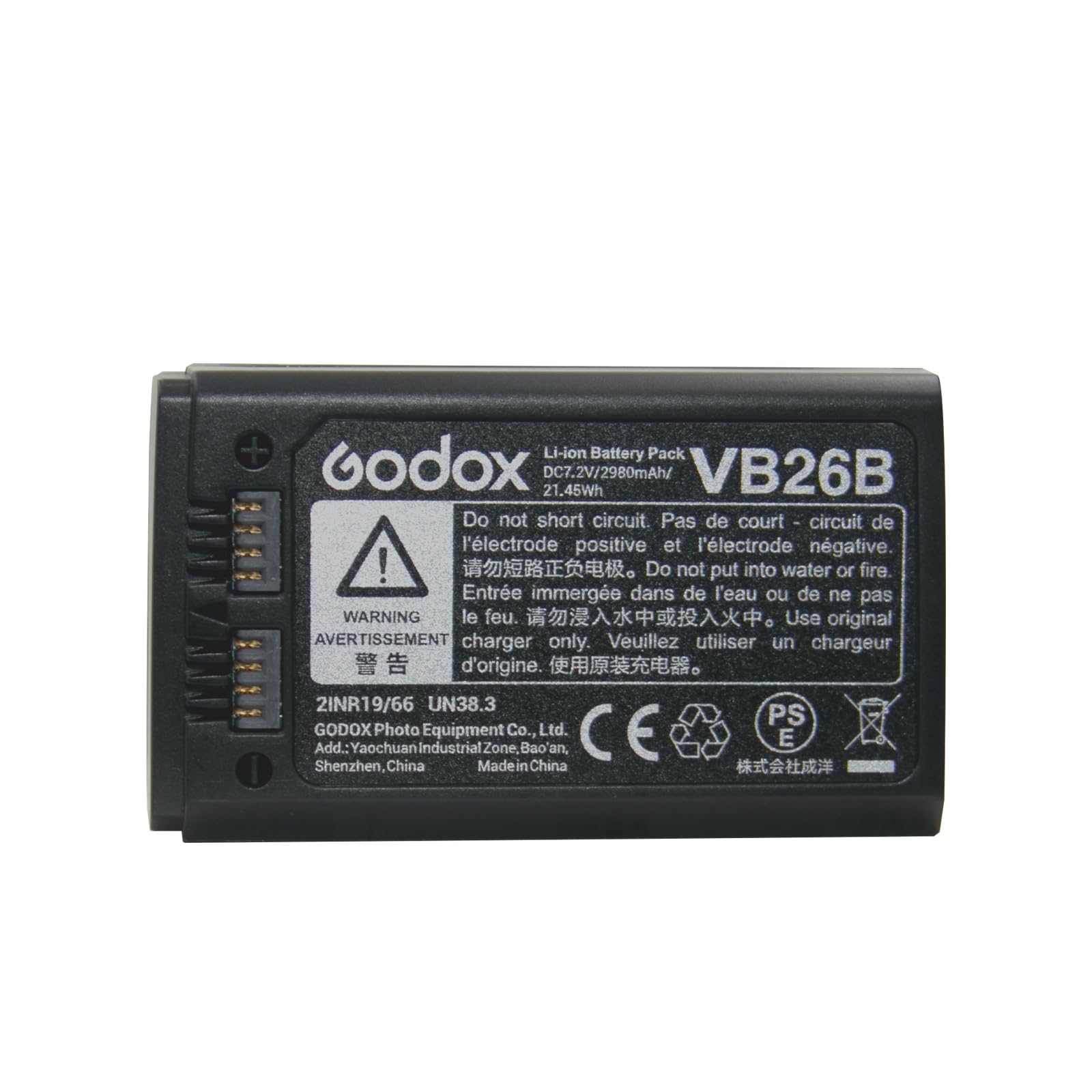 Foto 5 pulgar | Batería Para Godox V1 V860iii V850iii Ad100pro Vb26b 2980 Mah - Venta Internacional.