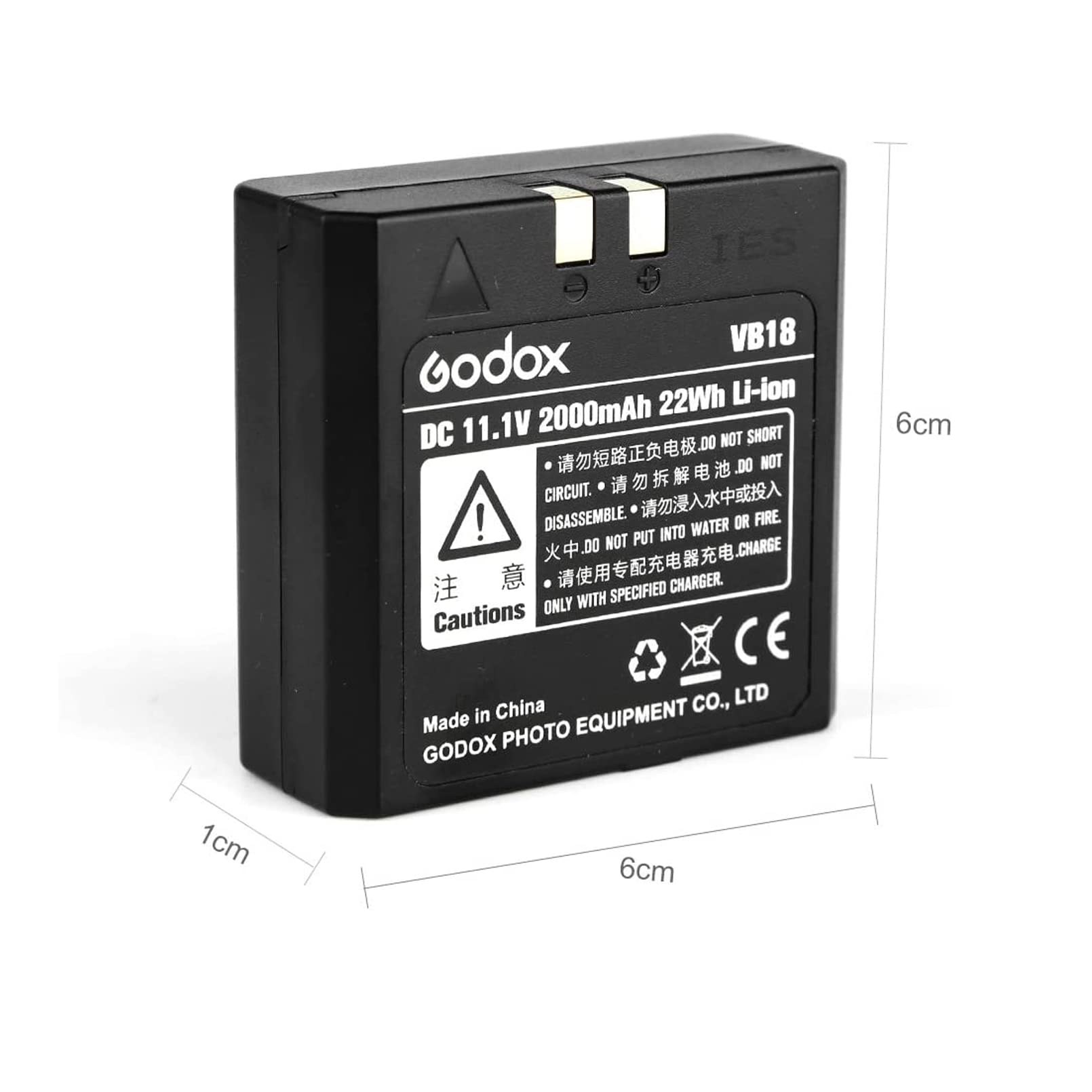 Foto 6 pulgar | Batería De Repuesto Godox Vb18 Recargable 11.1v 2000mah - Venta Internacional.