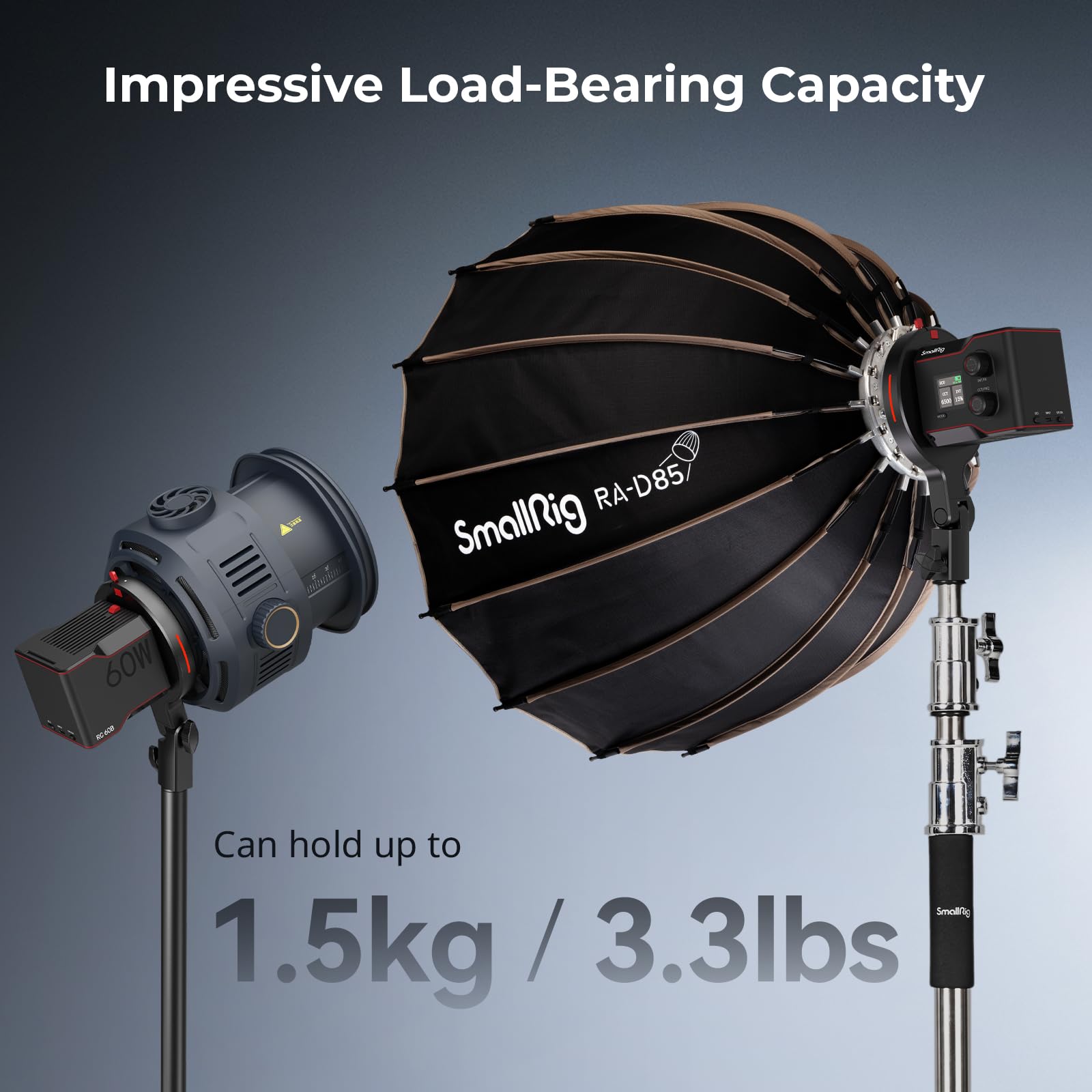Foto 7 pulgar | Adaptador De Montaje Bowens Smallrig Para Rc 60b Con 1,5 Kg De Carga Útil - Venta Internacional.