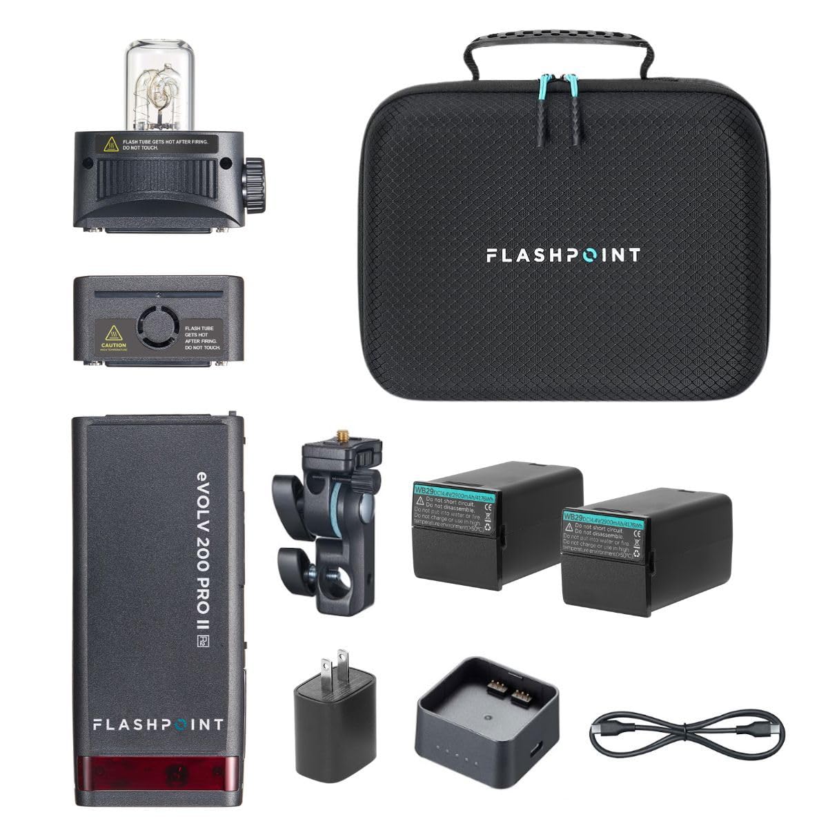 Kit De Flash Flashpoint Evolv 200 Pro Ii Ttl Con Batería Adicional - Venta Internacional.