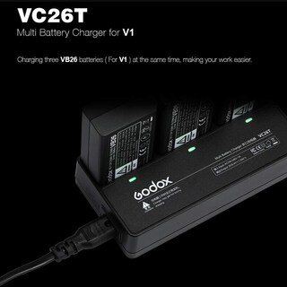 Foto 3 | Kit De Cargador De Batería Triple Godox Vc26t Para Godox V1 V1 Pro - Venta Internacional.