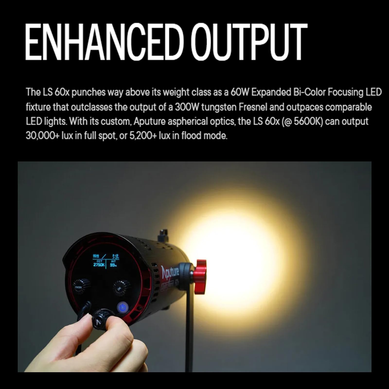 Foto 6 pulgar | Foco Led Aputure Ls 60x Light Storm Bicolor 60w - Venta Internacional.