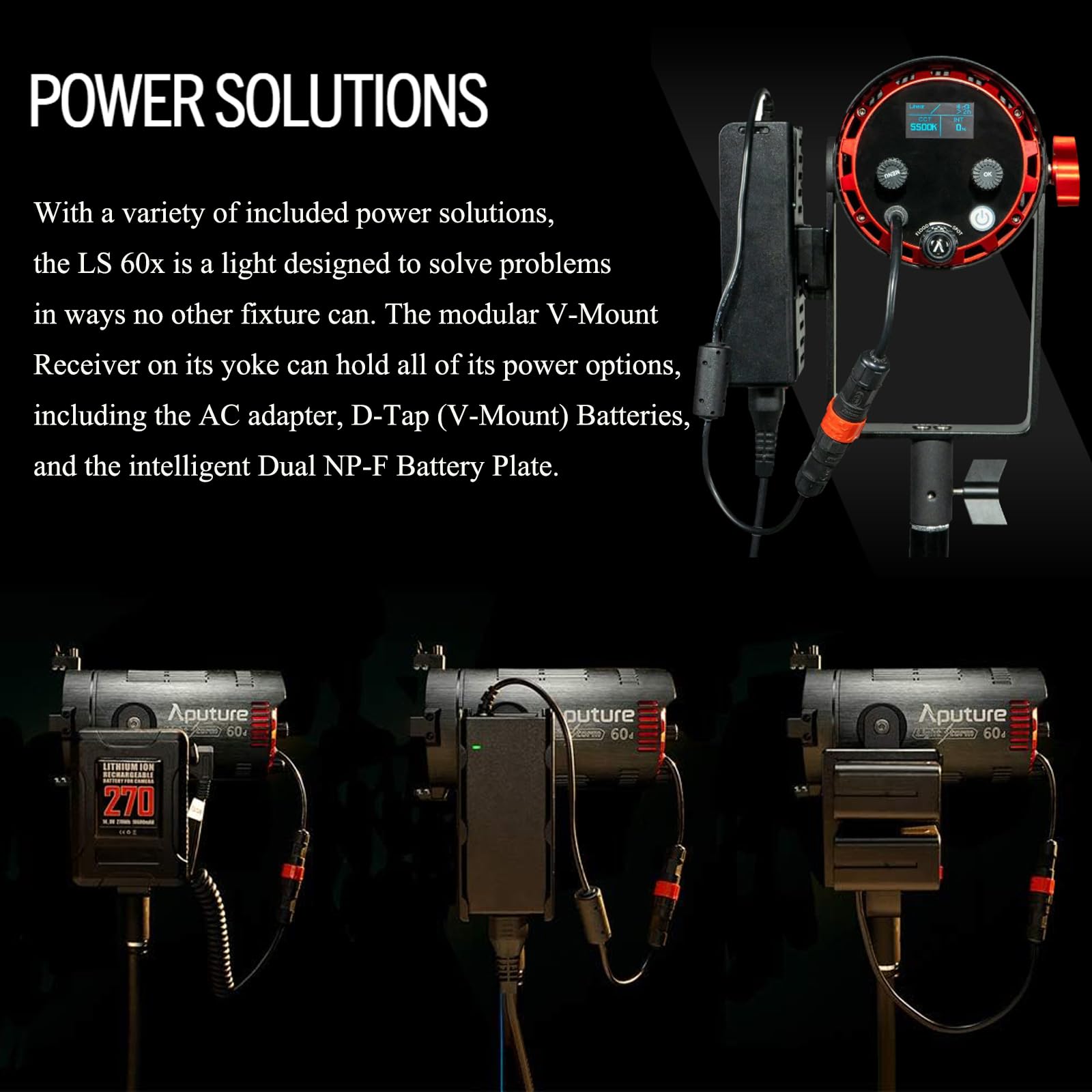 Foto 7 pulgar | Foco Led Aputure Ls 60x Light Storm Bicolor 60w - Venta Internacional.
