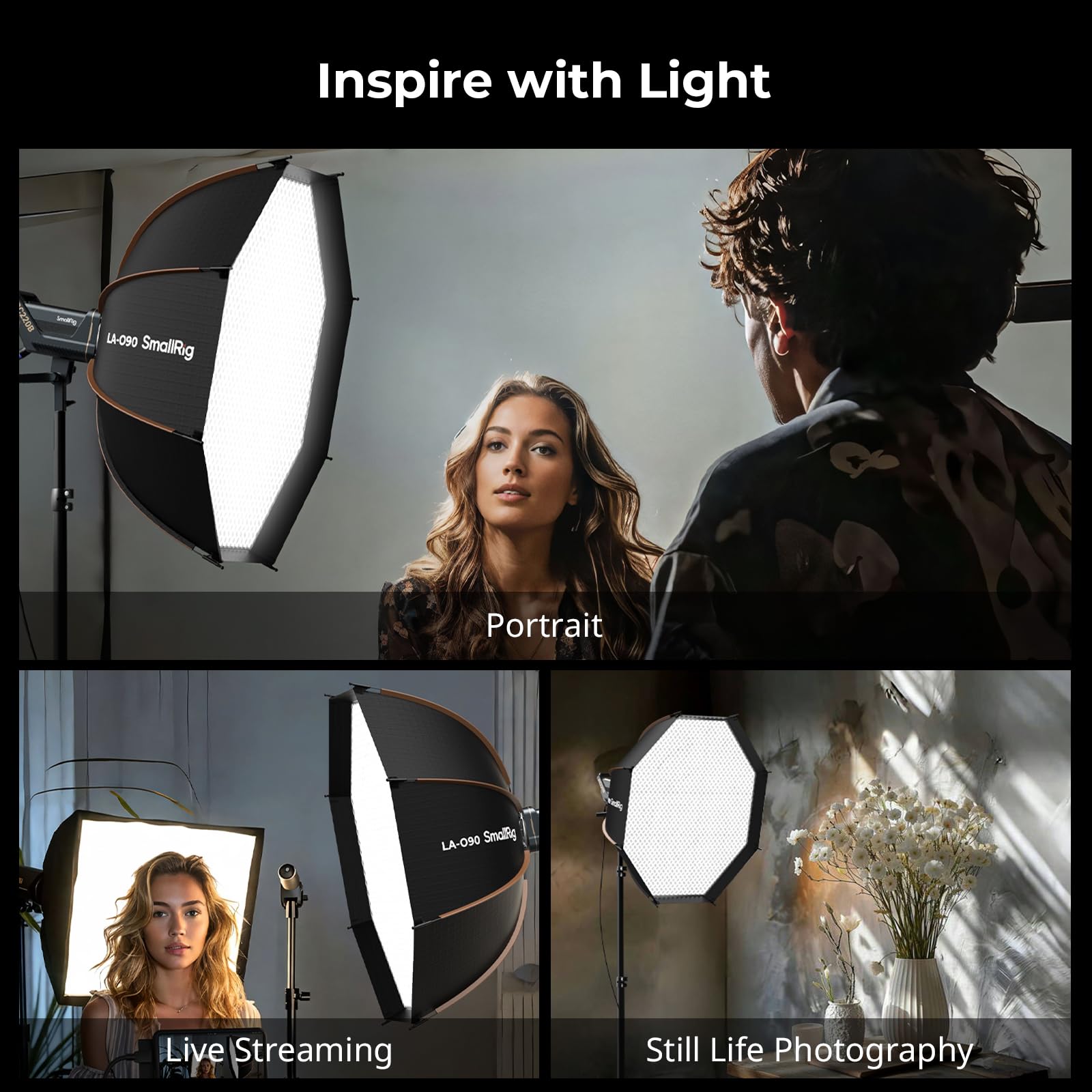 Foto 6 | Softbox Smallrig La-o90 Octágono De Liberación Rápida Para Montura Bowens - Venta Internacional.