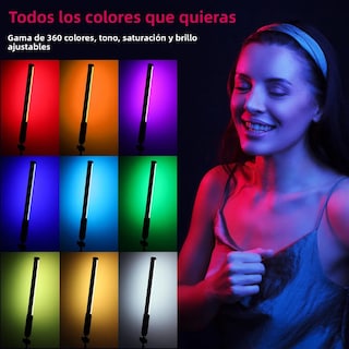 Foto 3 | Lampara Luz Led Portatil Barra De Luz Led Rgb Para Video Recargable Eo Safe Imports Esi-20555 Multicolor