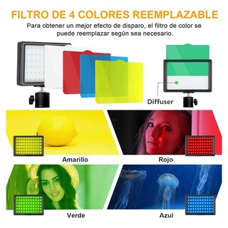 Foto 2 | Kit De Luz Led Usb Regulable Para Foto Video Eo Safe Imports Esi-20556 Multicolor