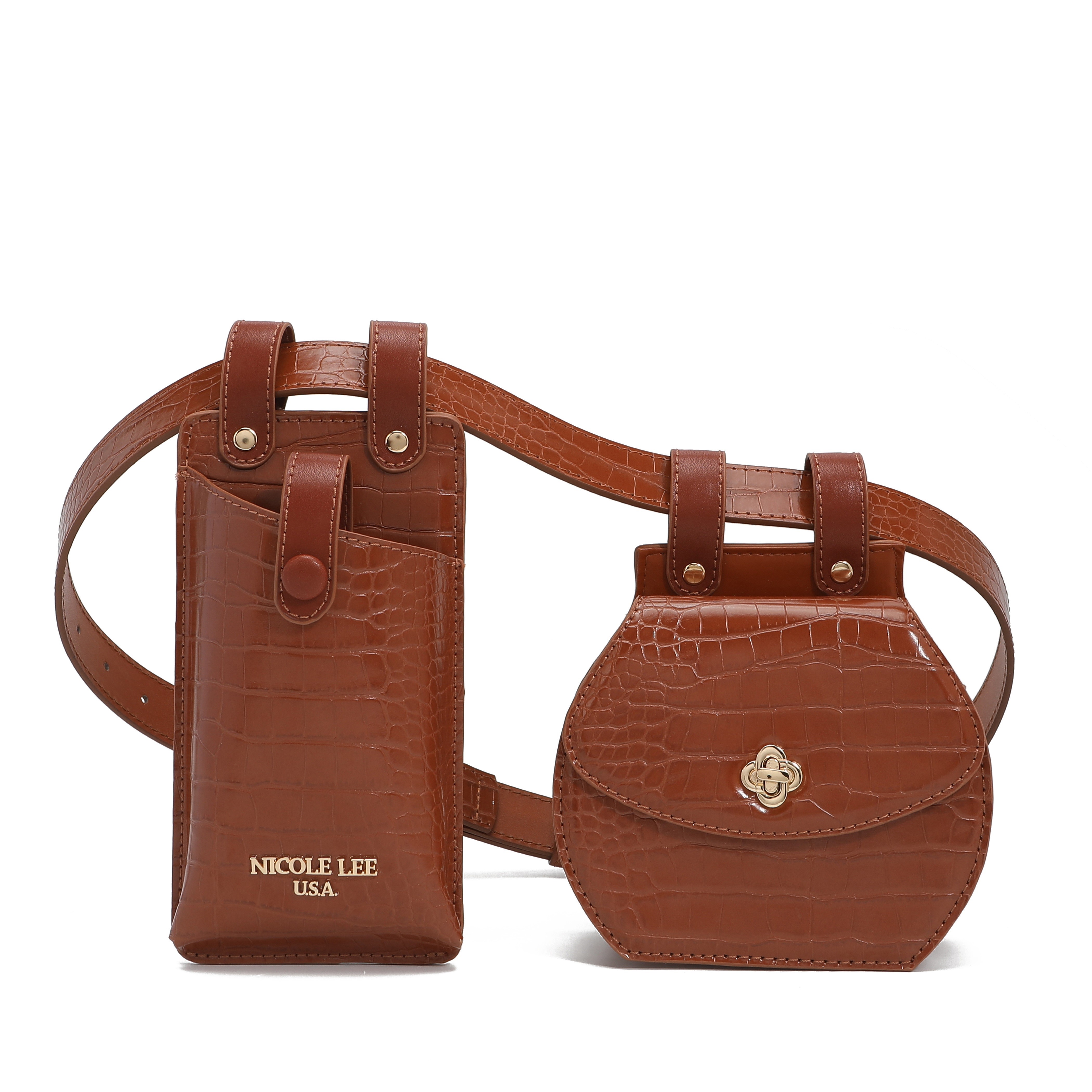 Cangurera Nicole Lee Albina color Marrón para Mujer