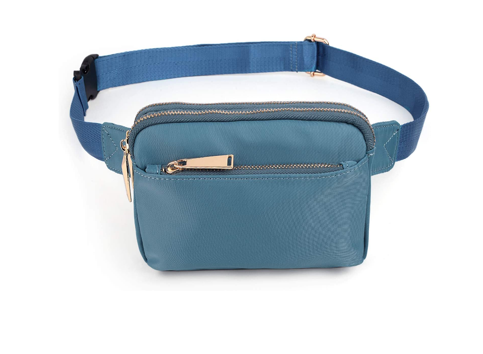 Cangurera Malubero color Azul Celeste de Nailon Impermeable Unisex