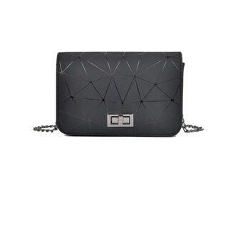 Foto 1 | Bolsa Cruzada Pequeña Malubero Geométrica color Negro