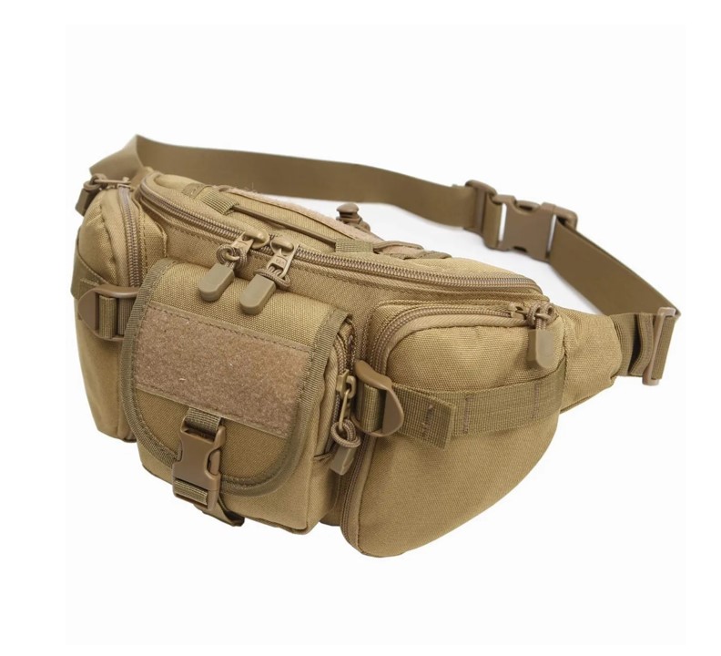 Foto 1 | Cangurera PETUKITA BOX Riñonera Fl color Marrón Tipo Táctica Impermeable Multifunción