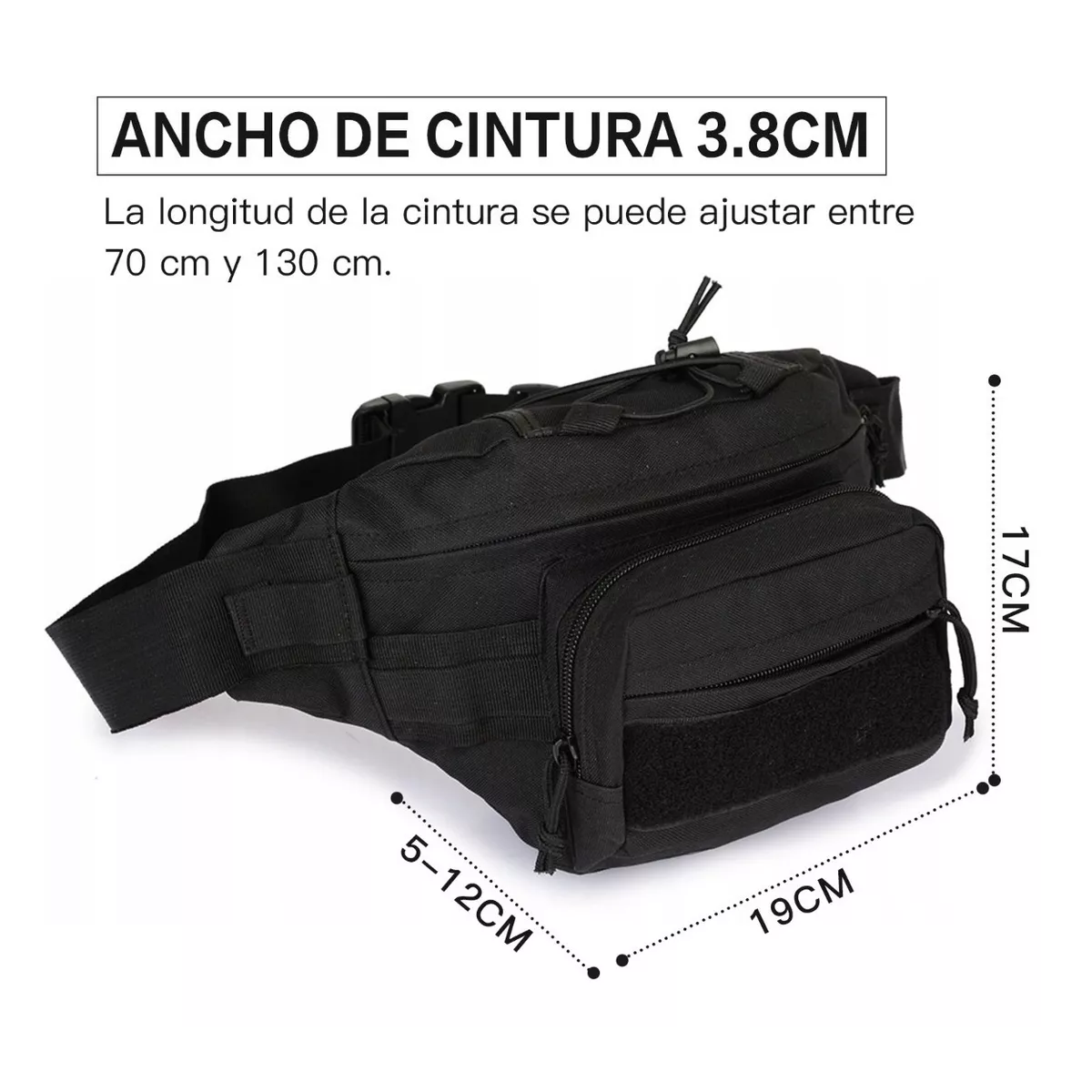 Foto 2 | Cangurera Táctica Impermeable Eo Safe Imports Esi-5540 color Negro