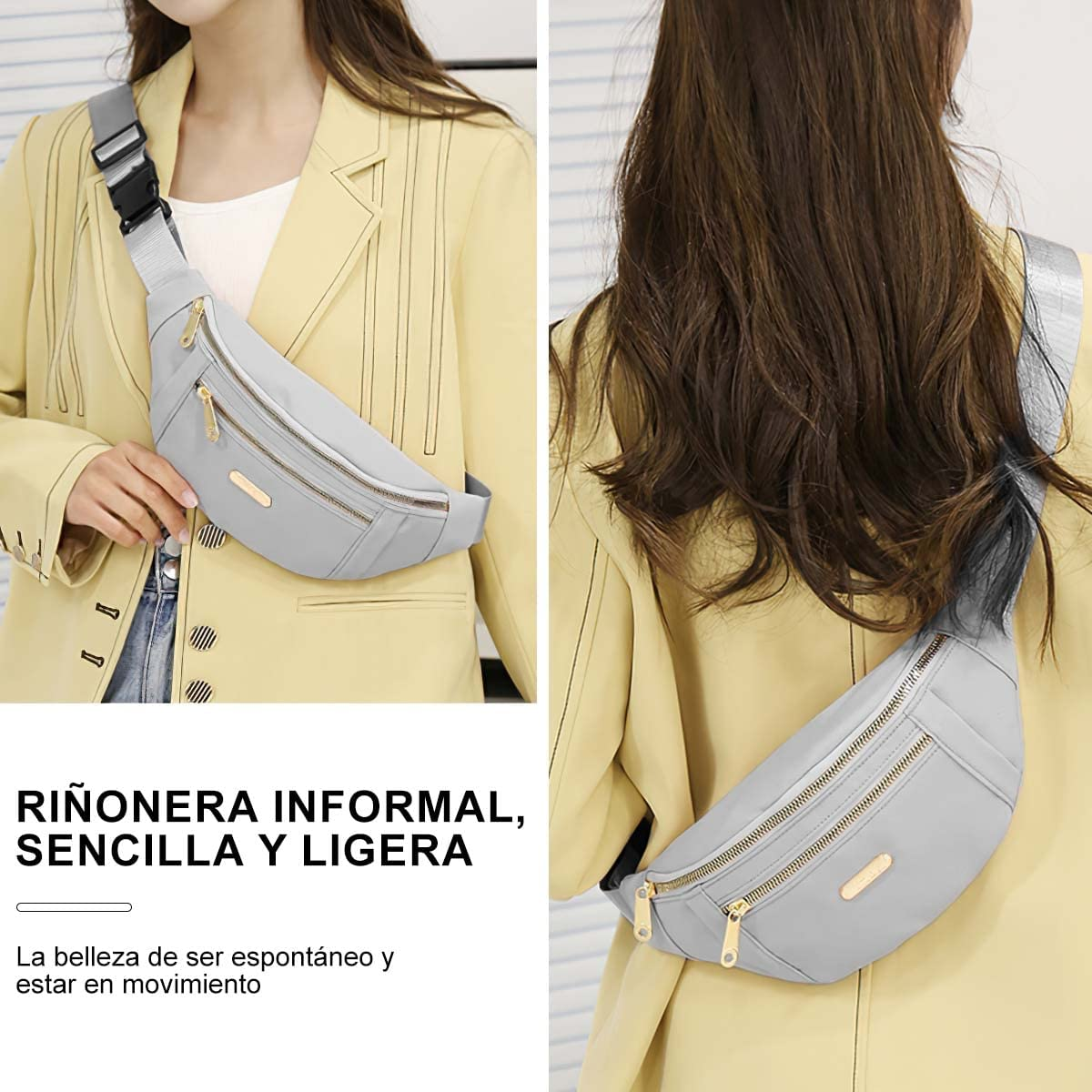 Foto 4 | Cangurera Eo Safe Imports Esi-5543 color Gris Multiusos Impermeable de Gran Capacidad