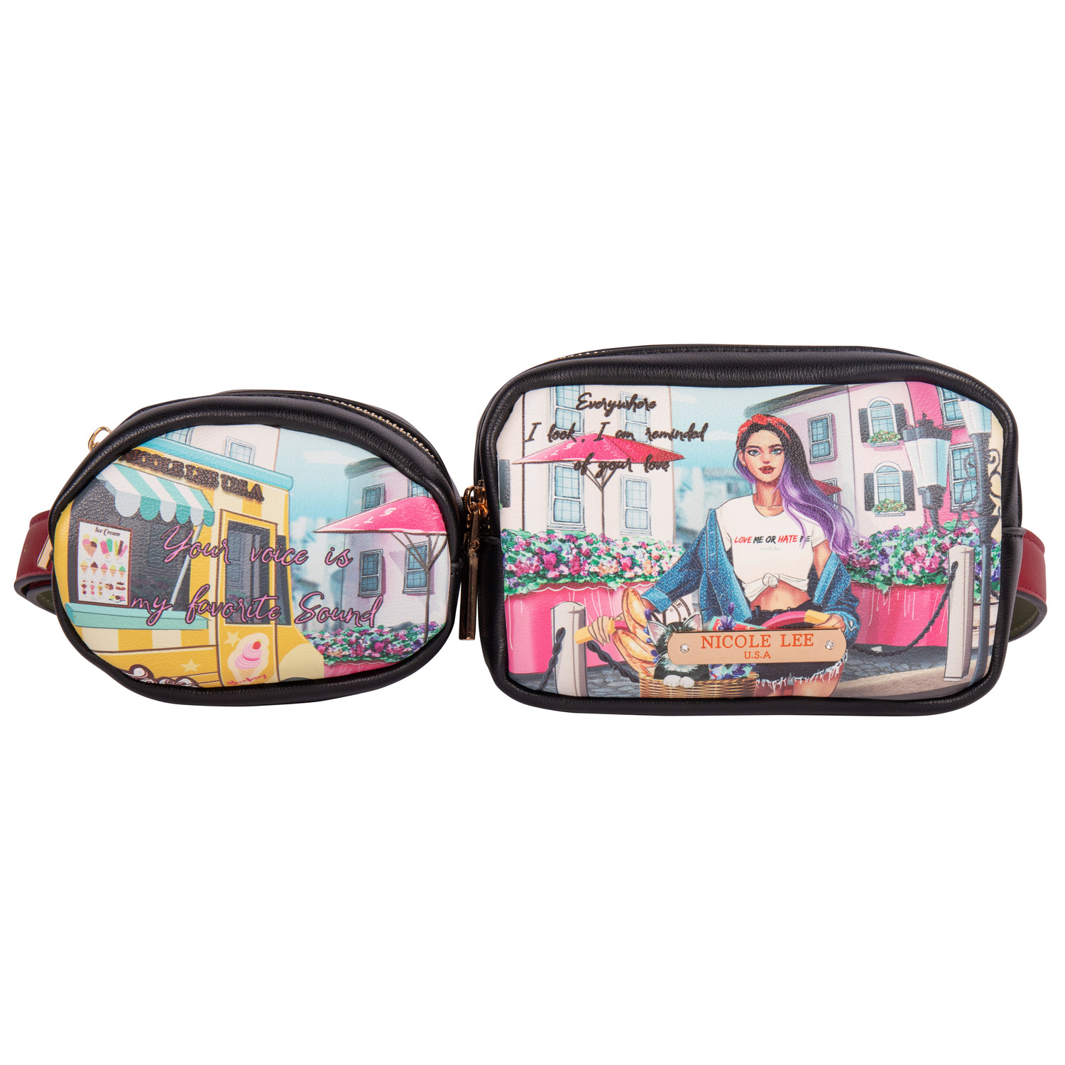 Cangurera Marca Nicole Lee con Monedero Cozy Street In Milán