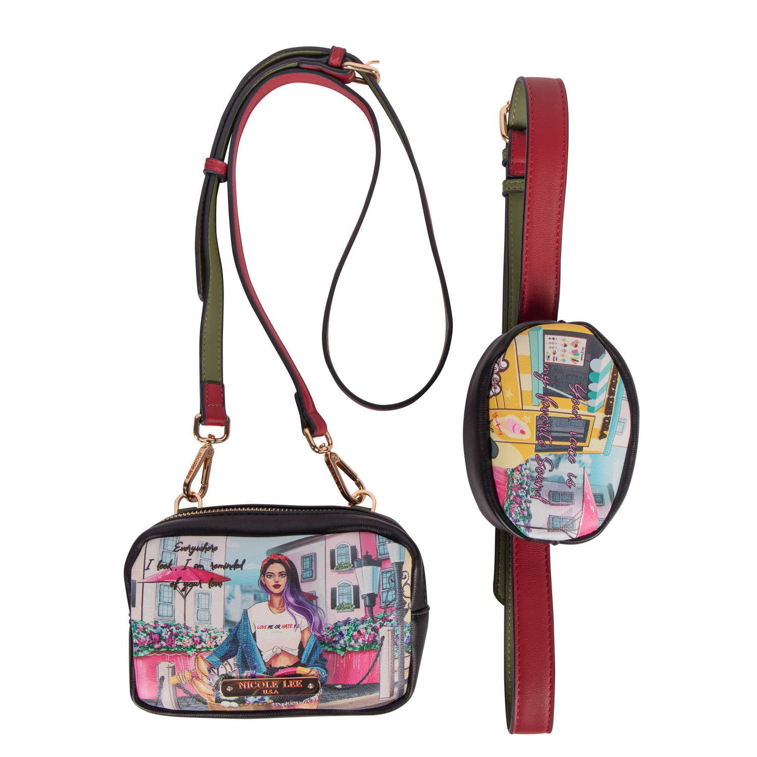 Foto 5 | Cangurera Marca Nicole Lee con Monedero Cozy Street In Milán