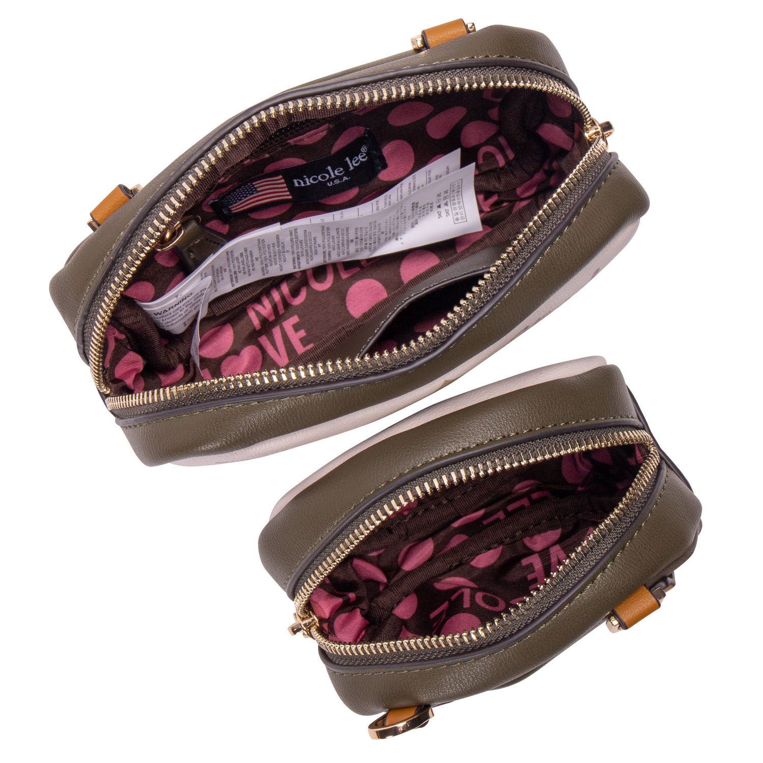 Foto 4 pulgar | Cangurera Nicole Lee Double Pouch Fanny con Monedero Together We Stand