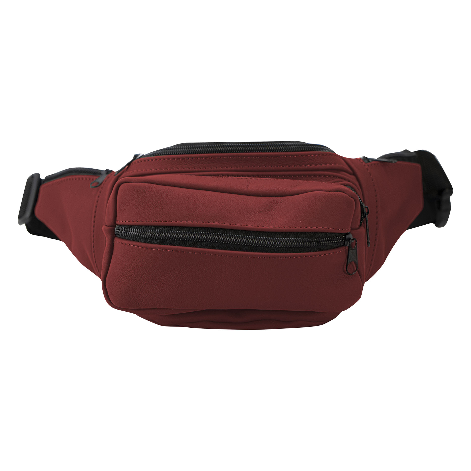 Cangurera Unisex Rojo Piel Piel Malibú Nueva Imagen
