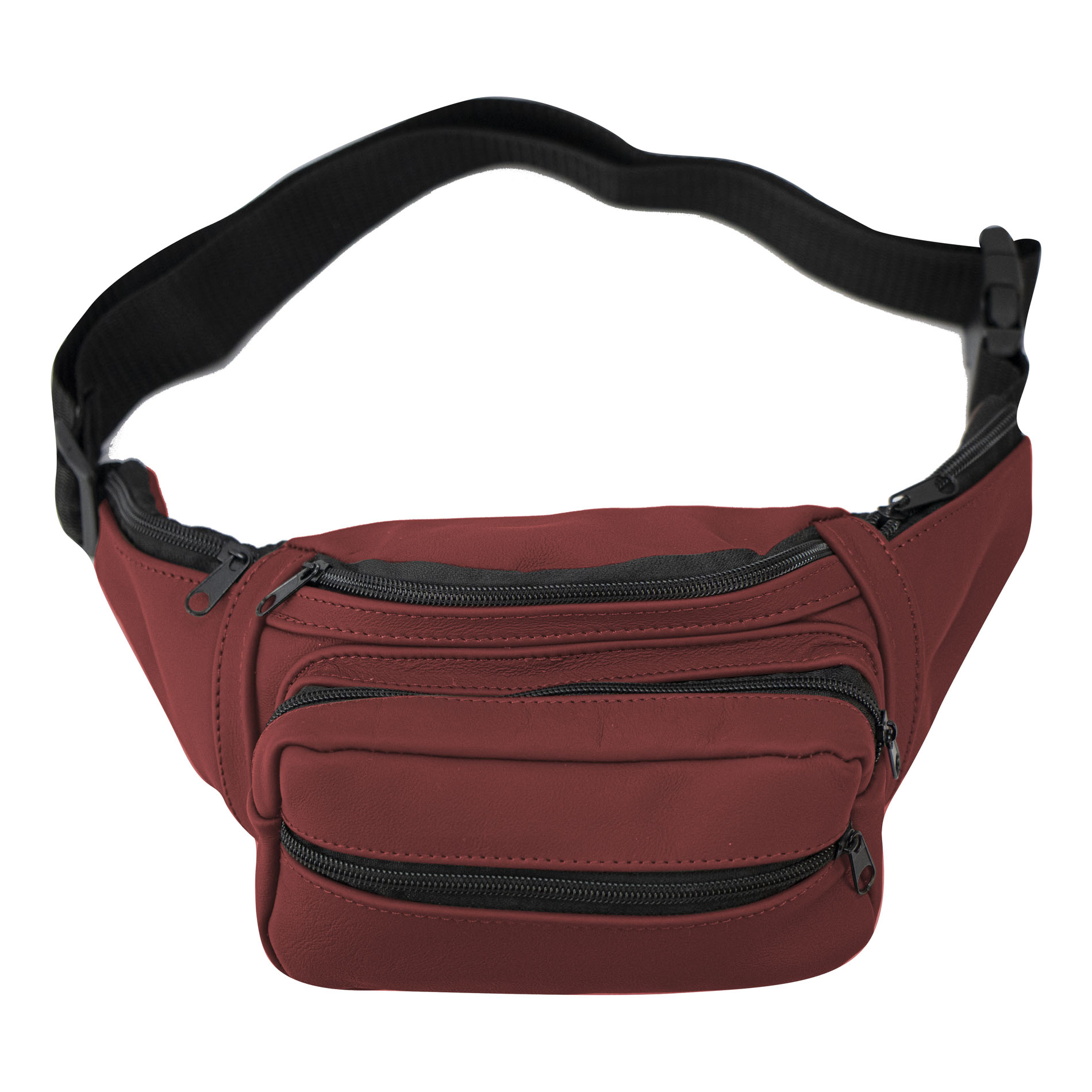Foto 4 pulgar | Cangurera Unisex Rojo Piel Piel Malibú Nueva Imagen