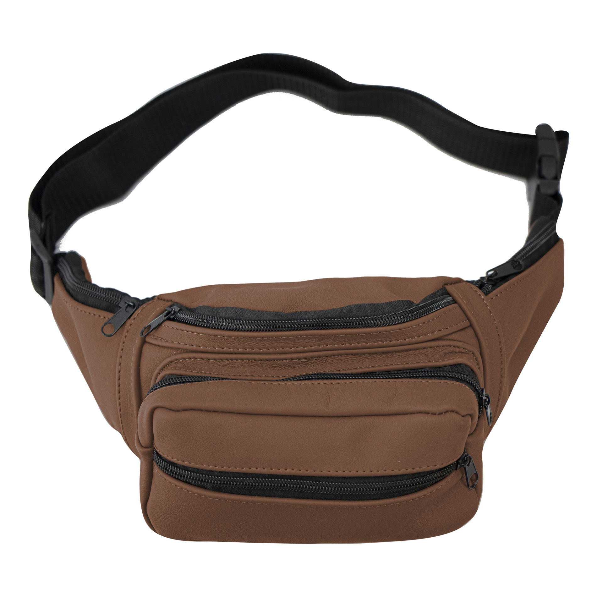 Foto 4 pulgar | Cangurera Unisex Miel Piel Piel Malibú Nueva Imagen