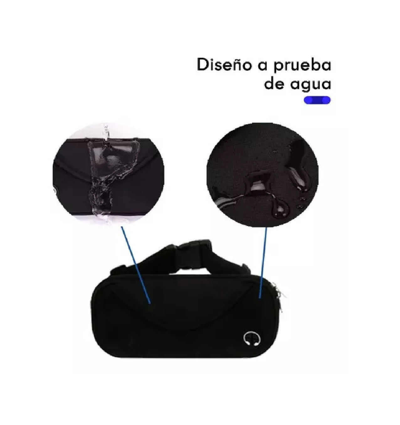 Foto 2 | Cangurera Riñonera Deportiva Gym Impermeable Multiusos color Rosa