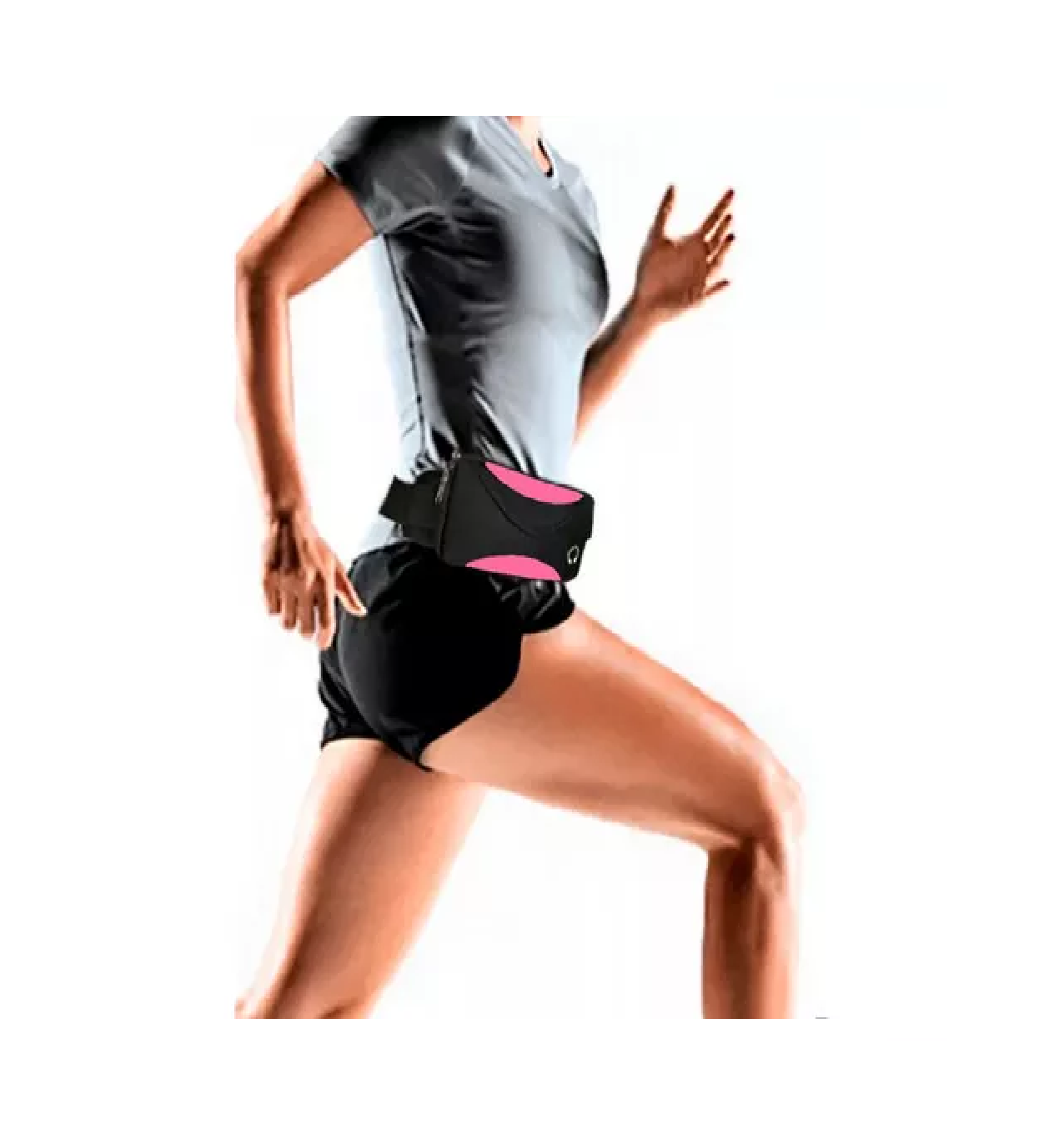 Foto 3 | Cangurera Riñonera Deportiva Gym Impermeable Multiusos color Rosa